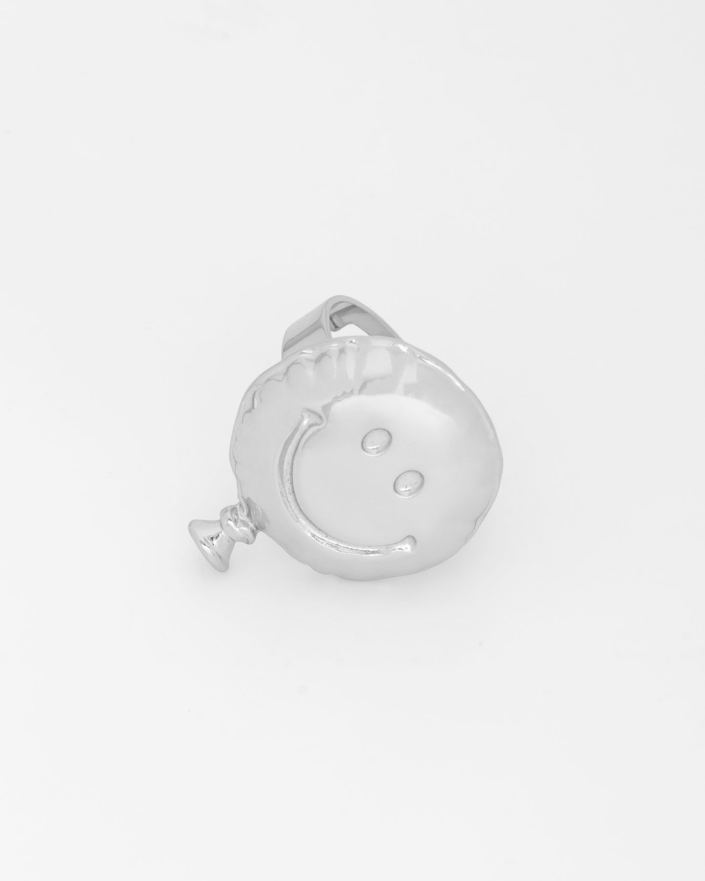 Silver Happy Face Balloon Ring