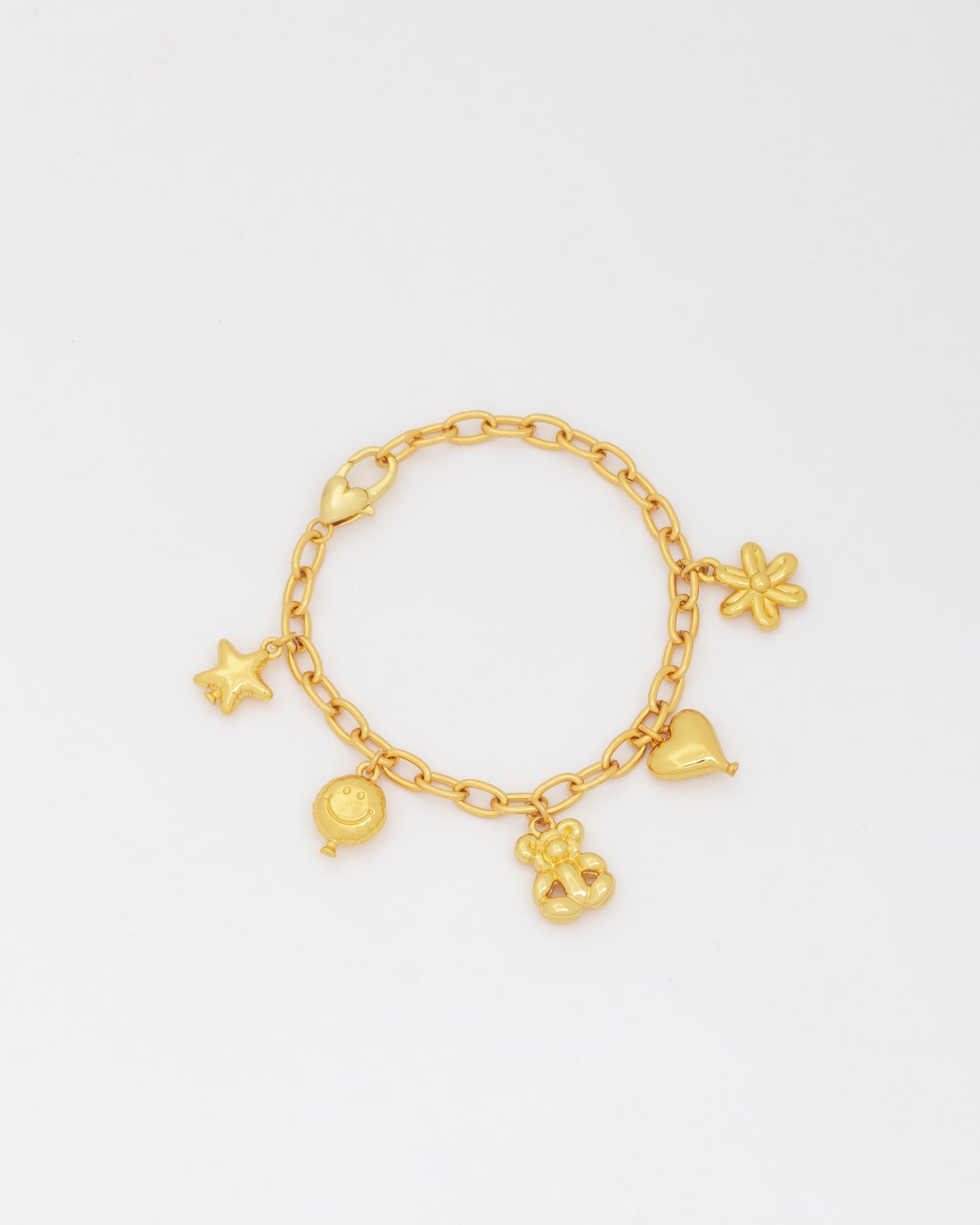 Gold Balloon Charms Bracelet
