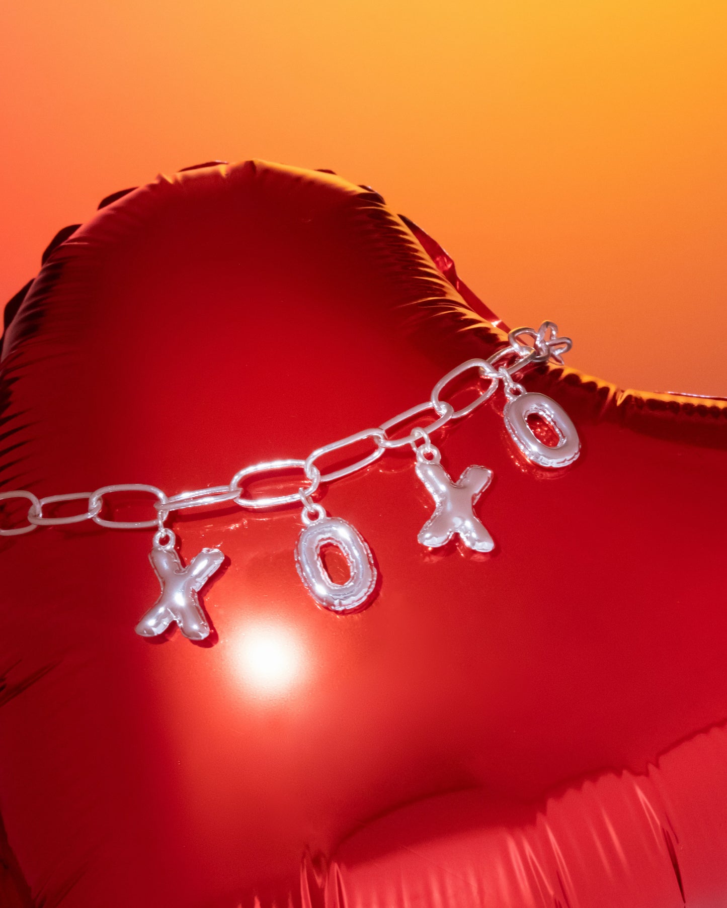 Silver XOXO Necklace