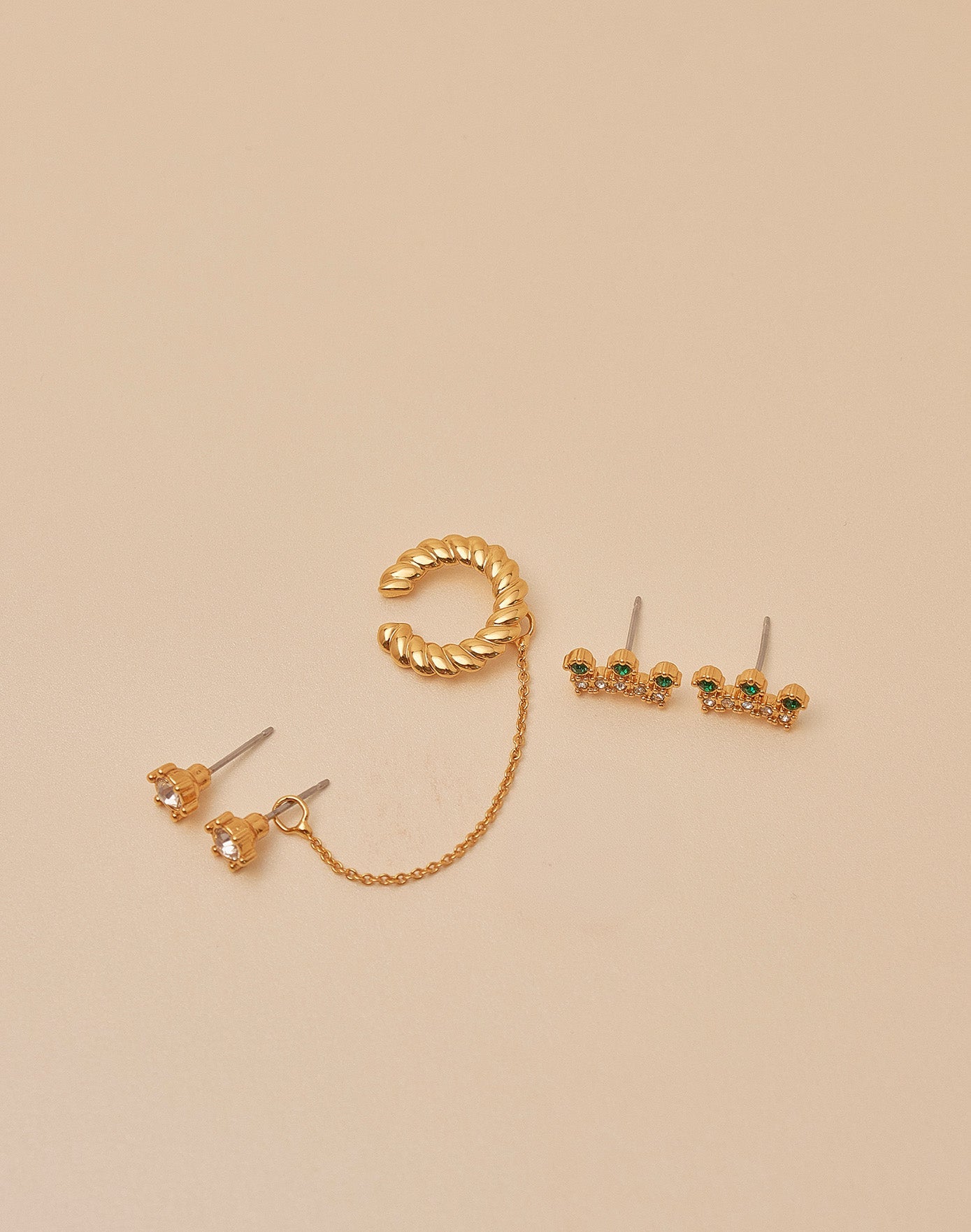 Bellagio Crystal Earring and Earcuff Set