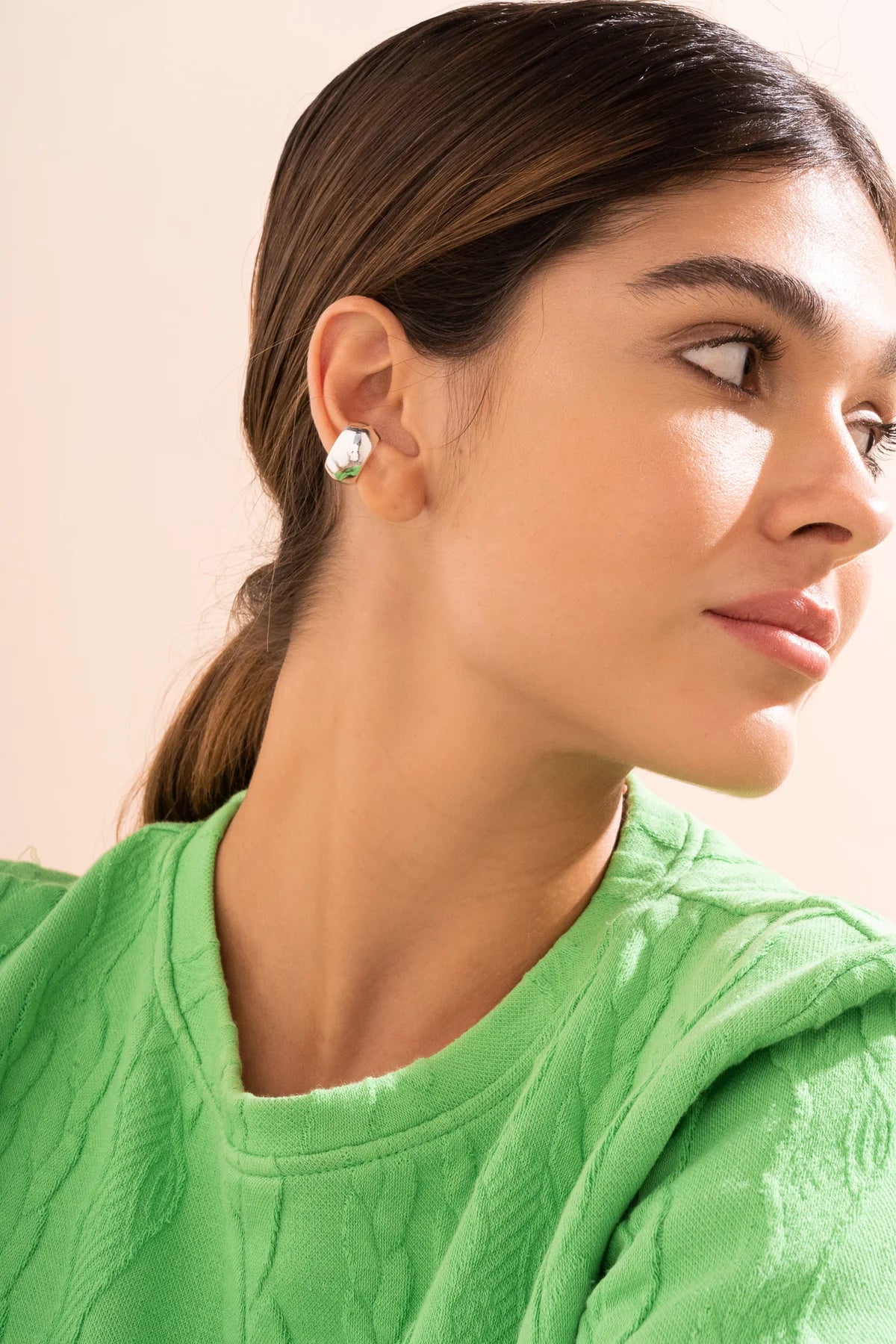 Silver Bold Earcuff