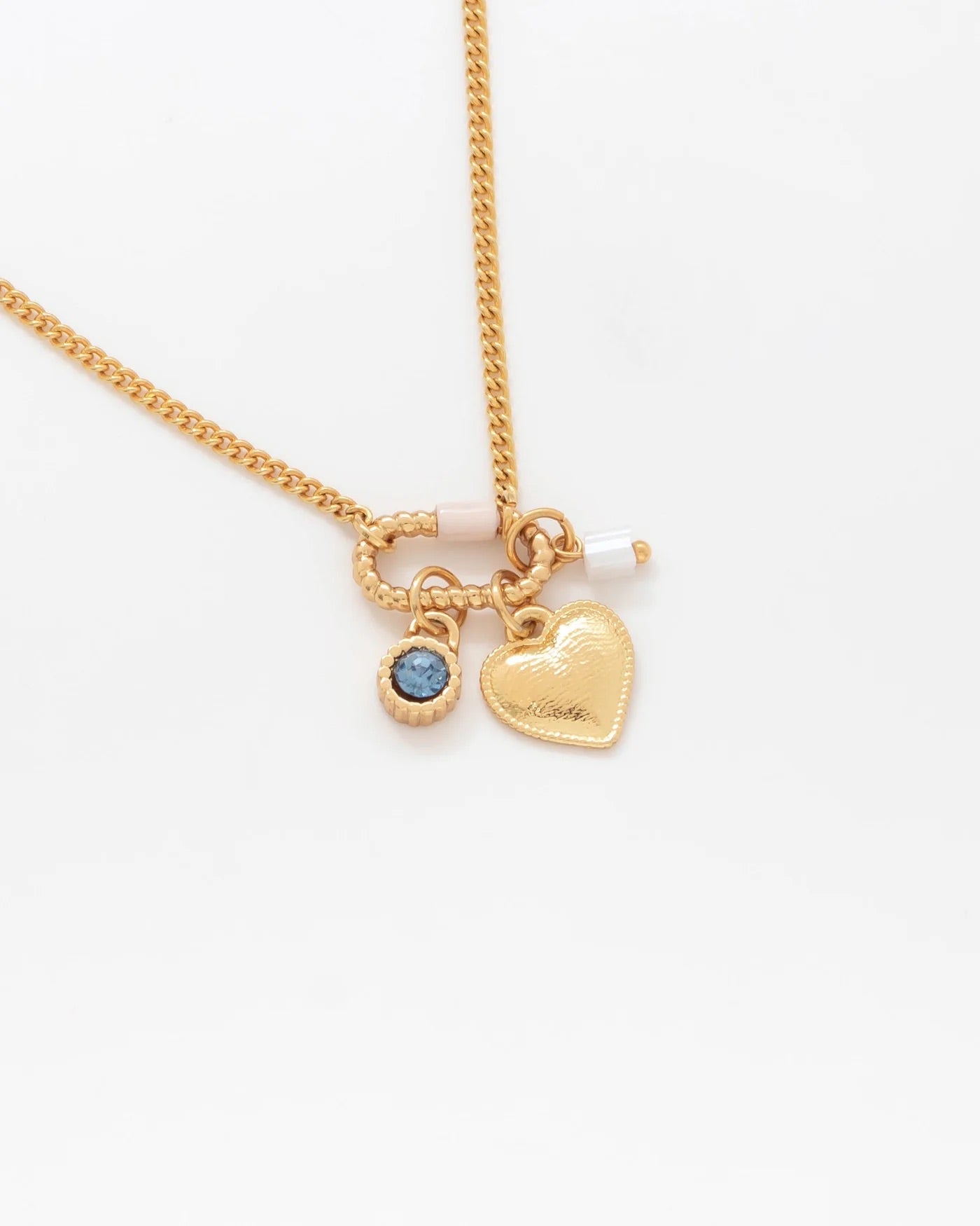 Crystal Multicharms Brooch Necklace