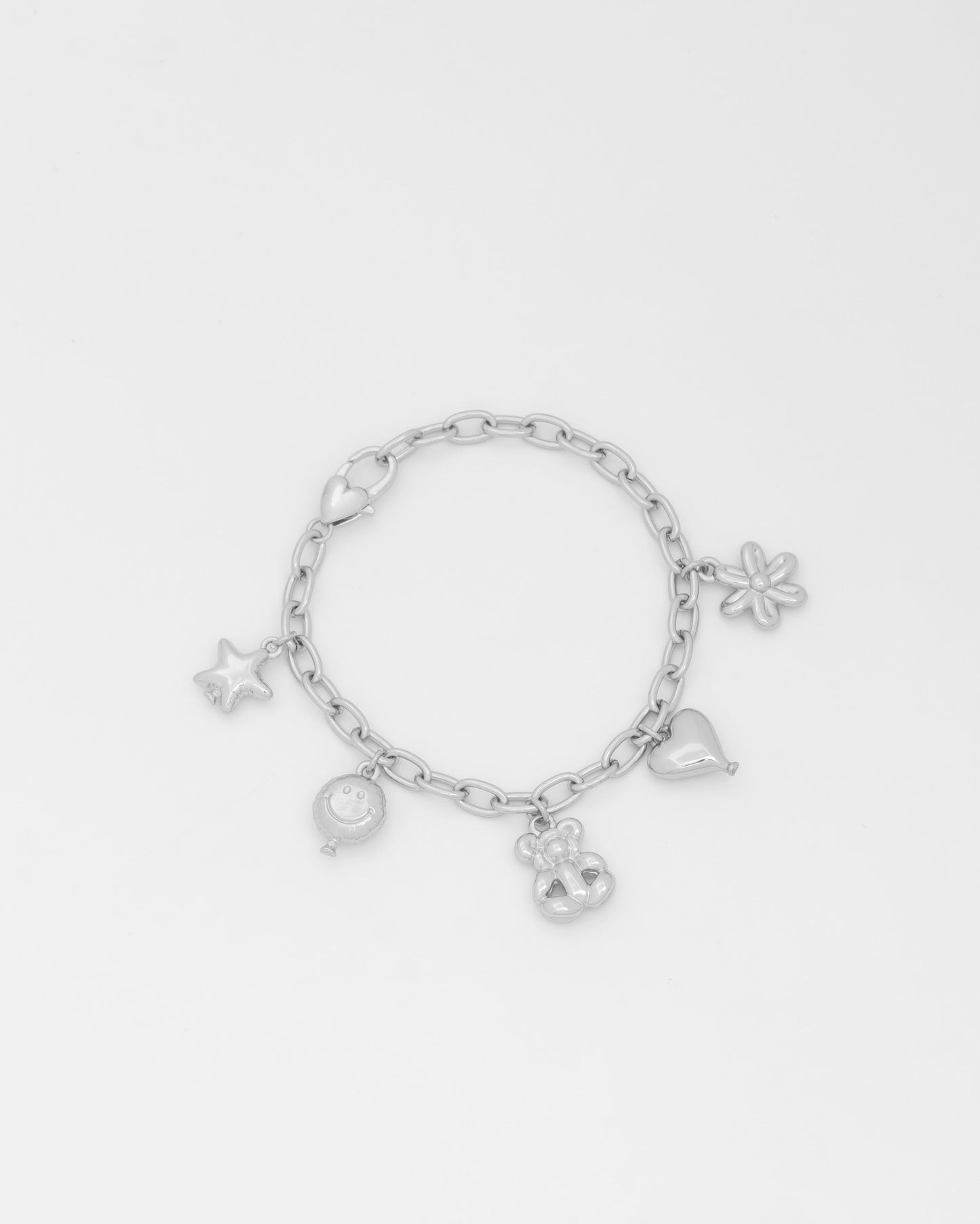 Silver Balloon Charms Bracelet