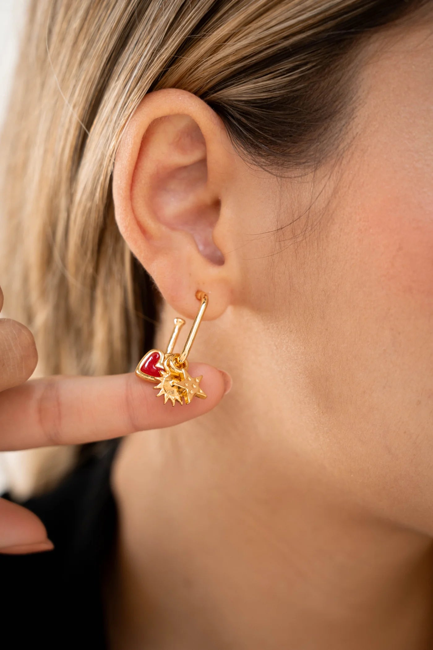 Heart-Star Multicharms Earrings