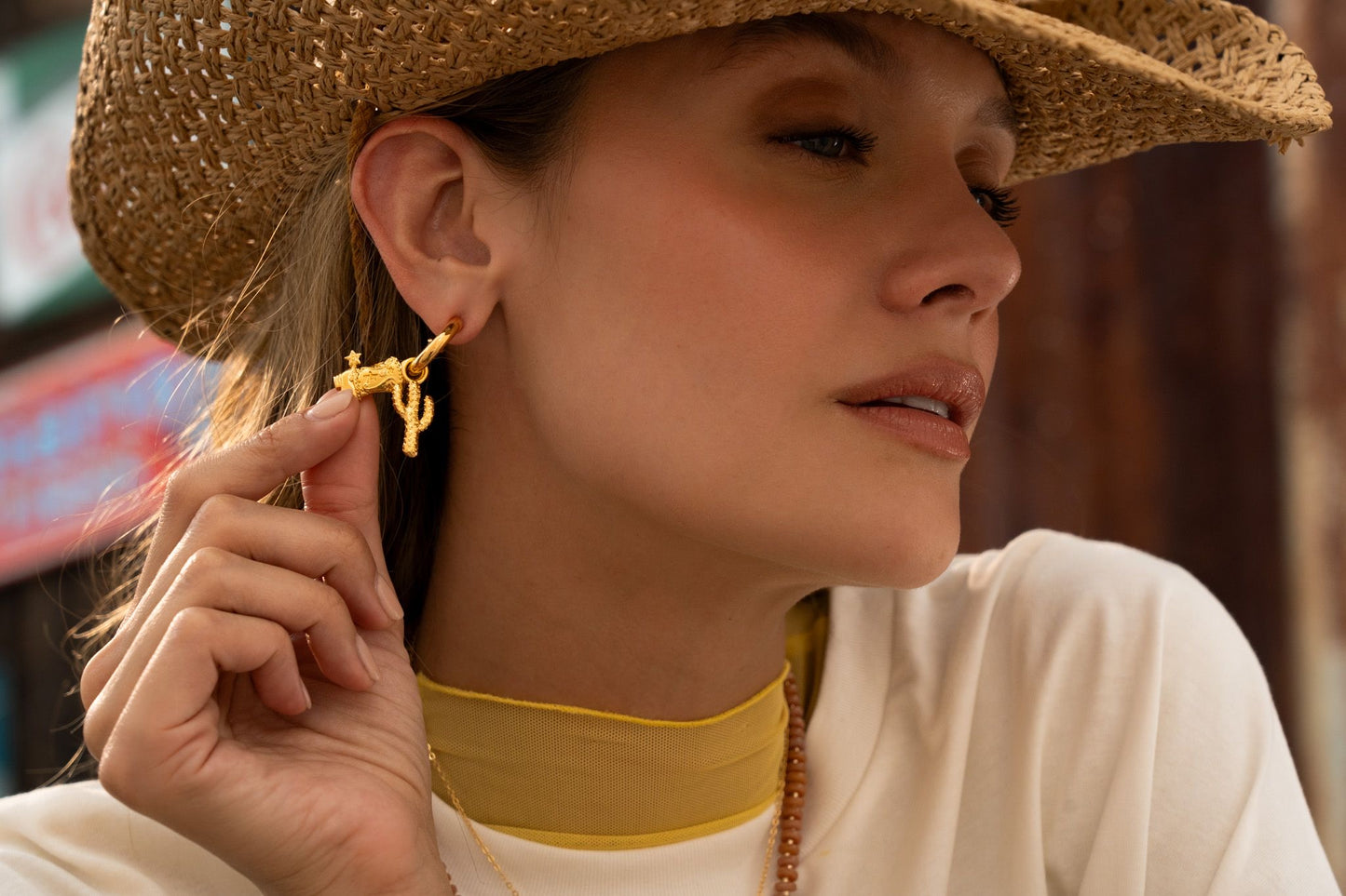 Cowgirl Charms Hoop Earrings