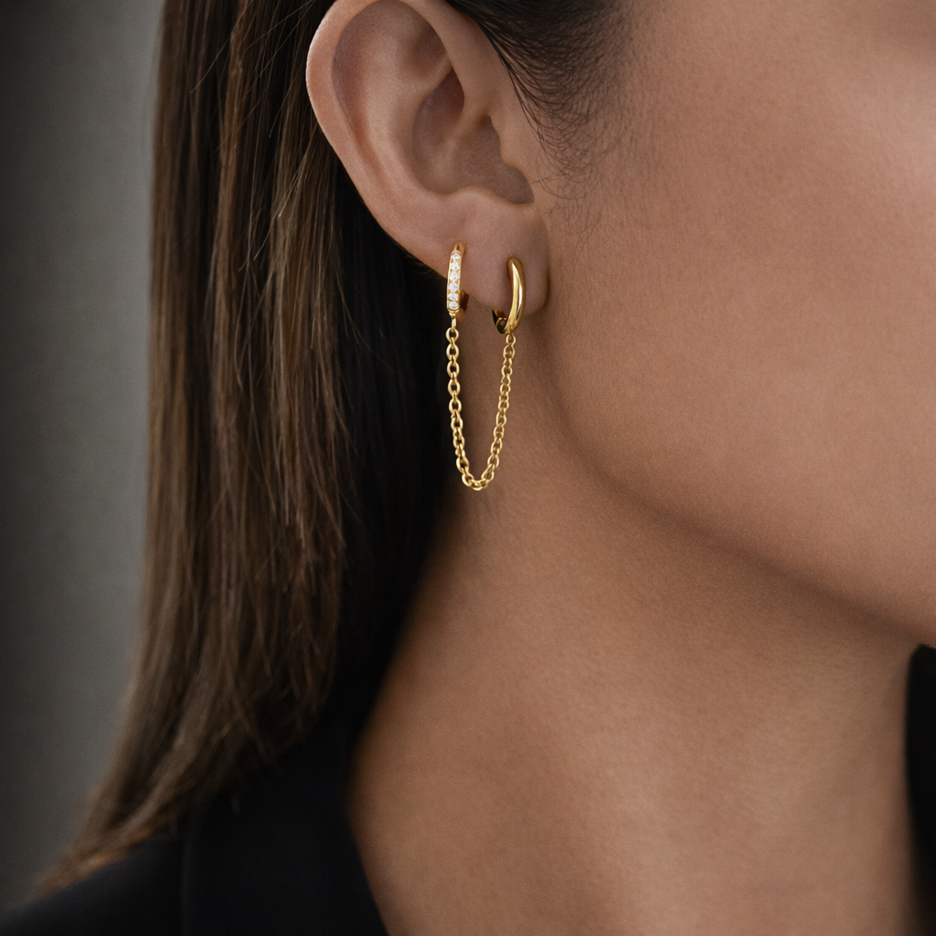 Shiny Chain Earrings