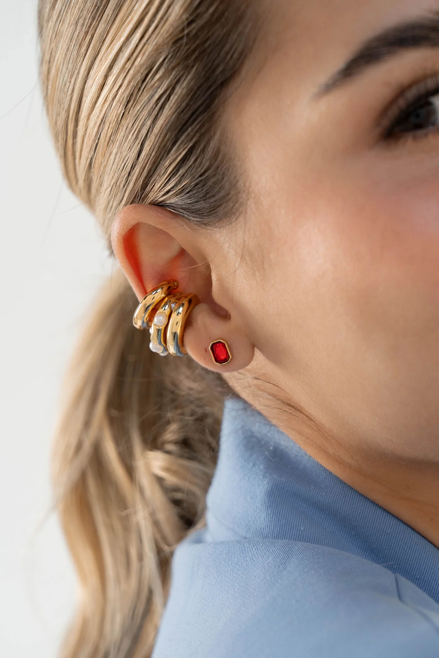 Red Cristal Earrings