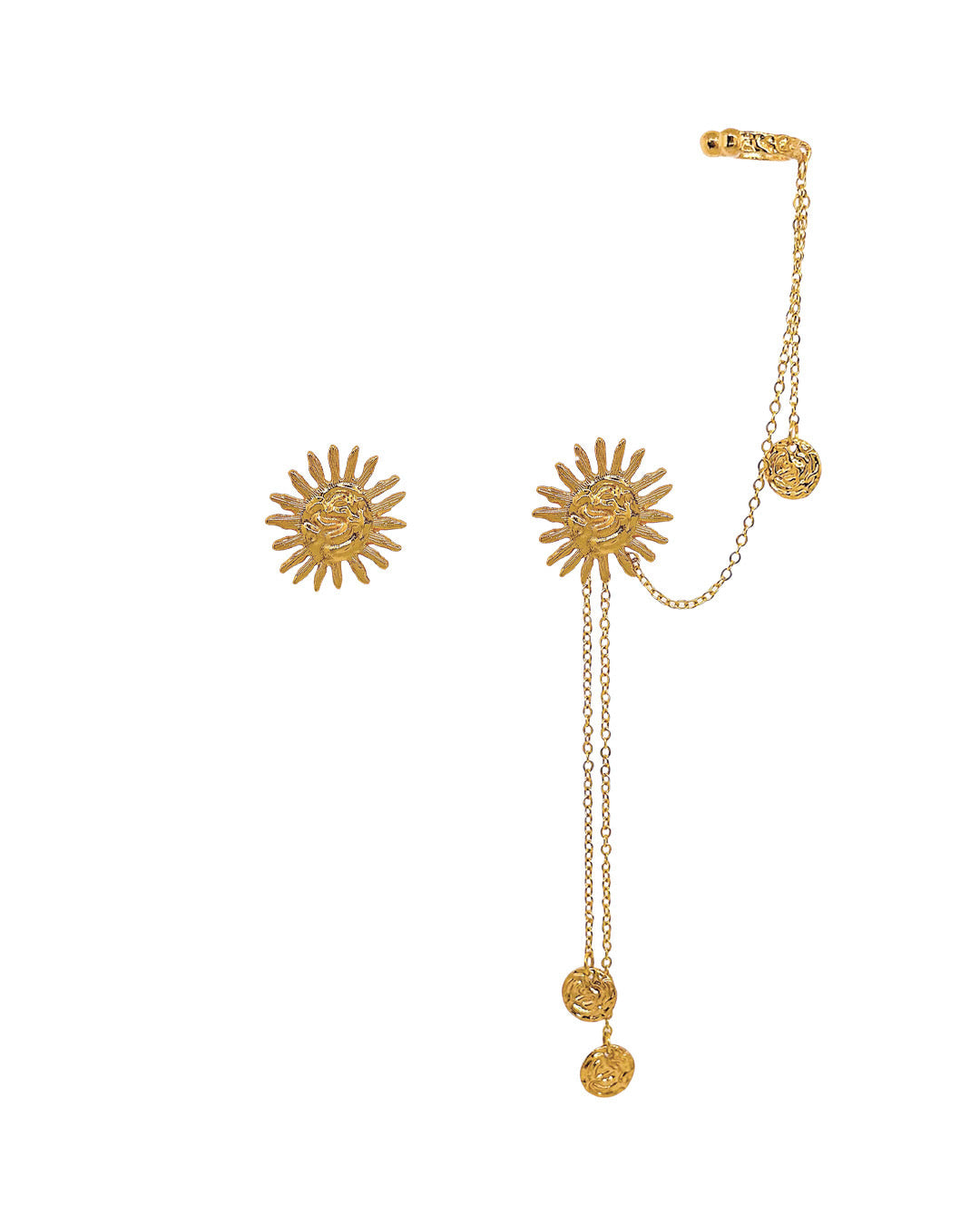 Solcito Earrings-Stud and Earcuff