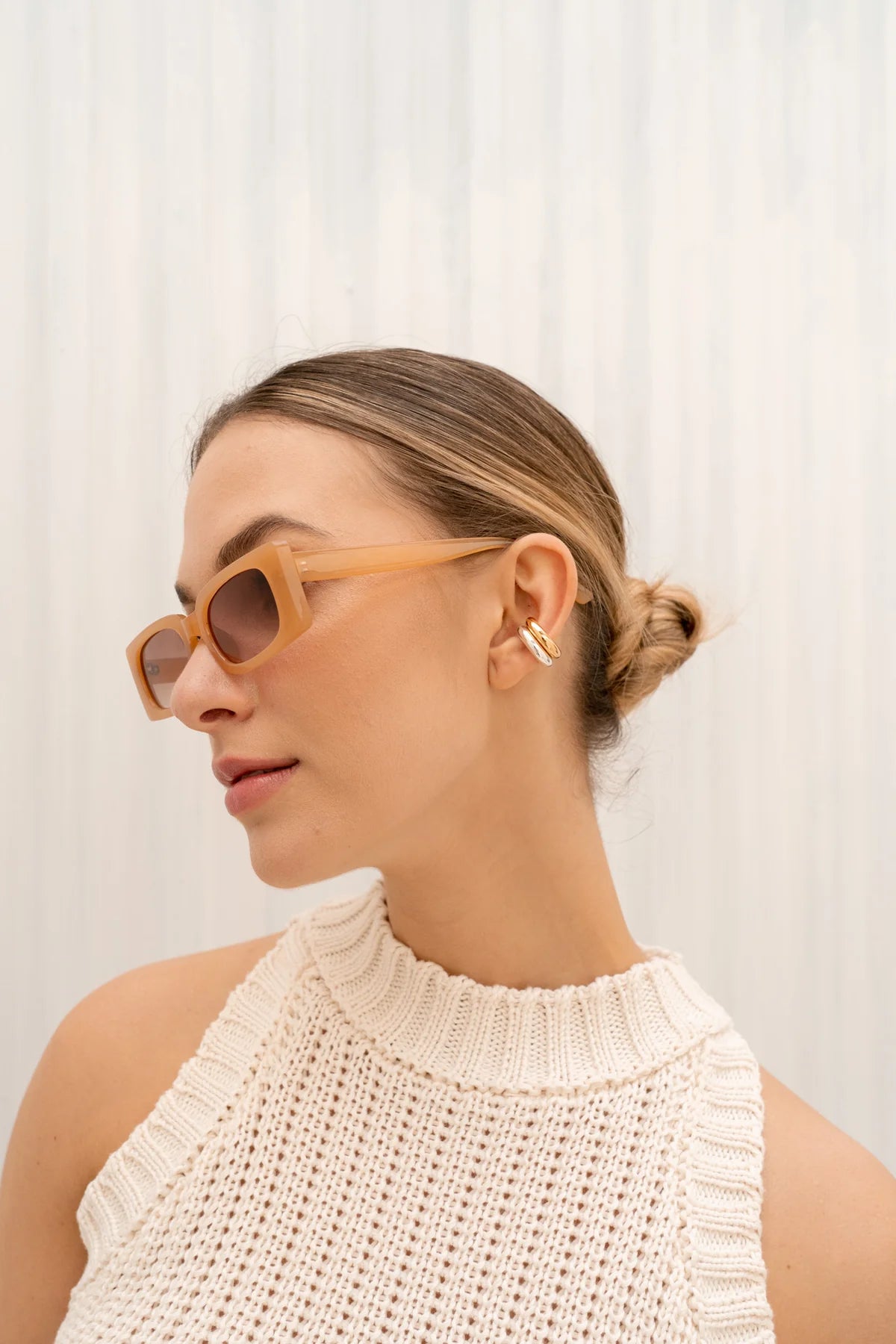 Silver-Gold Doble Earcuff