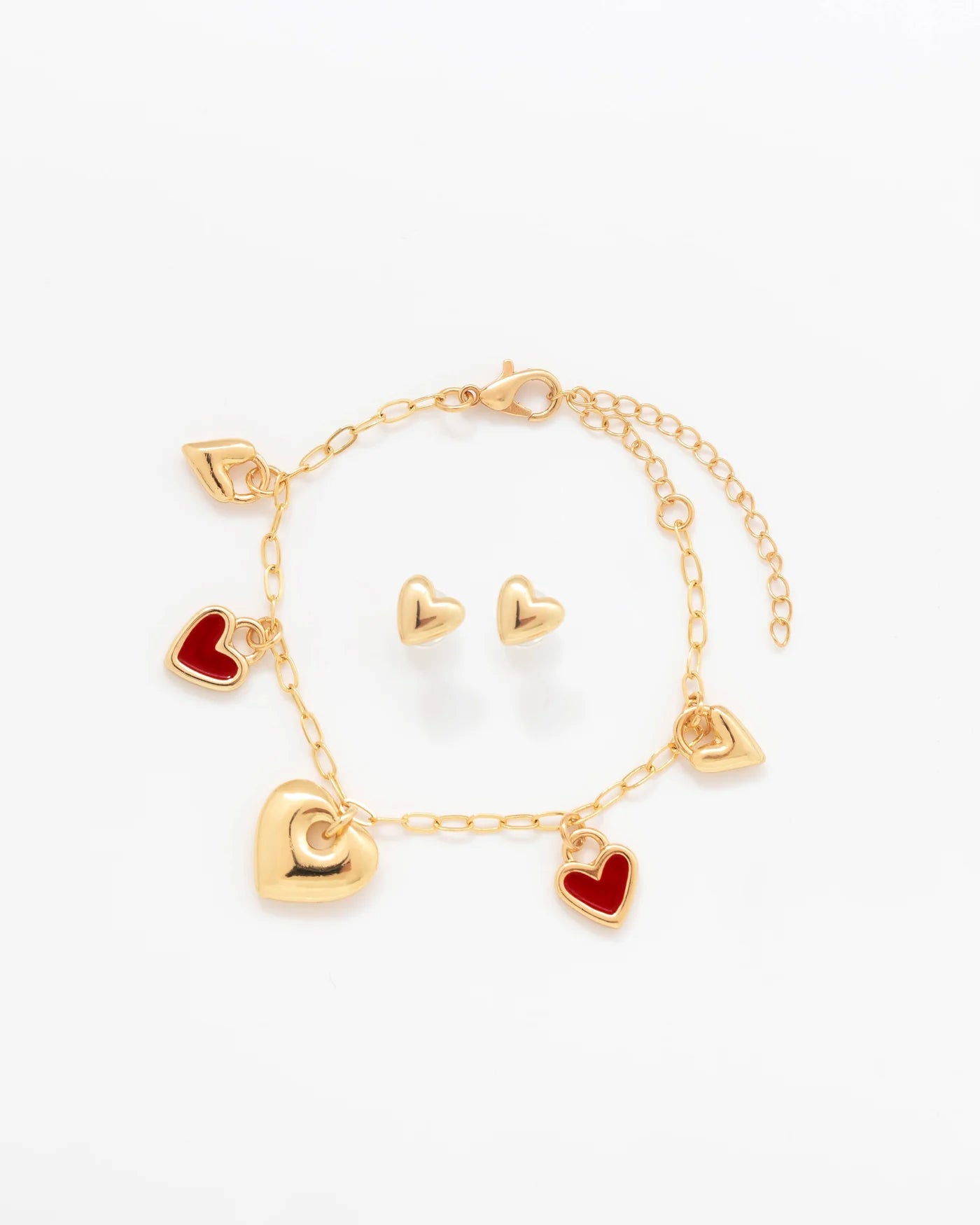 Red Love Multicharms Bracelet