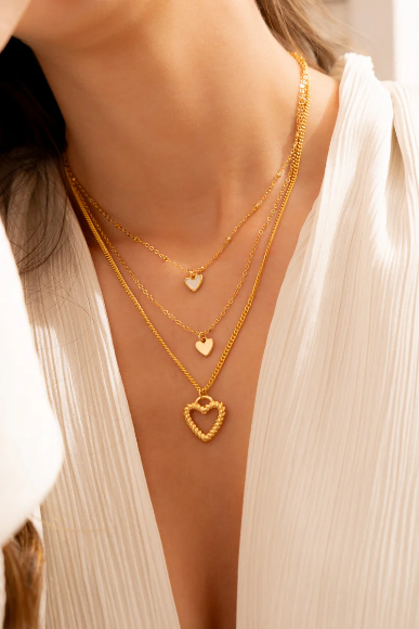 Timeless love layered necklace