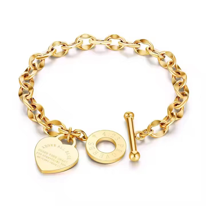 Proverbs. 4:23 Bracelet