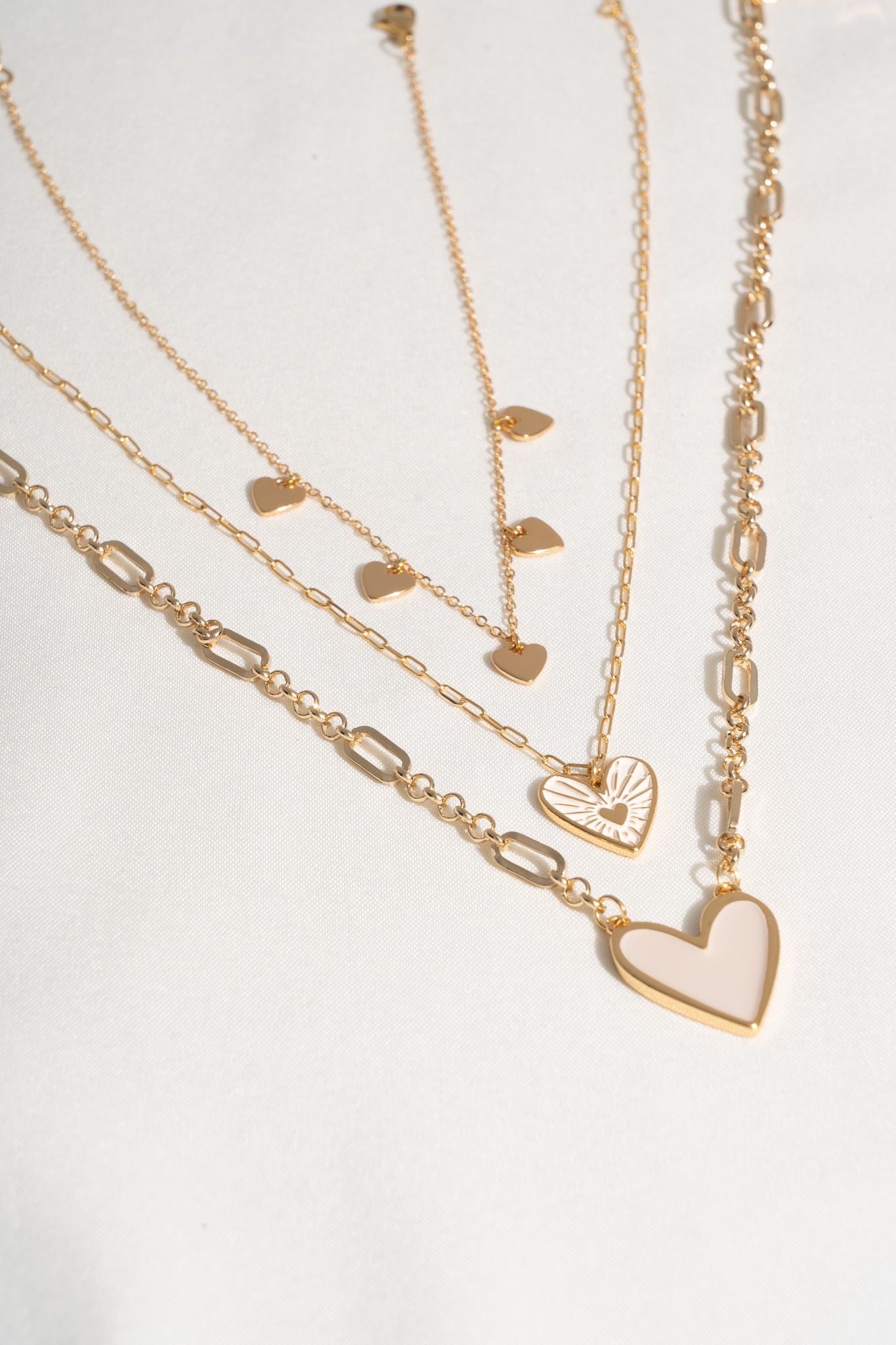 Creative Hearts Layered Necklace