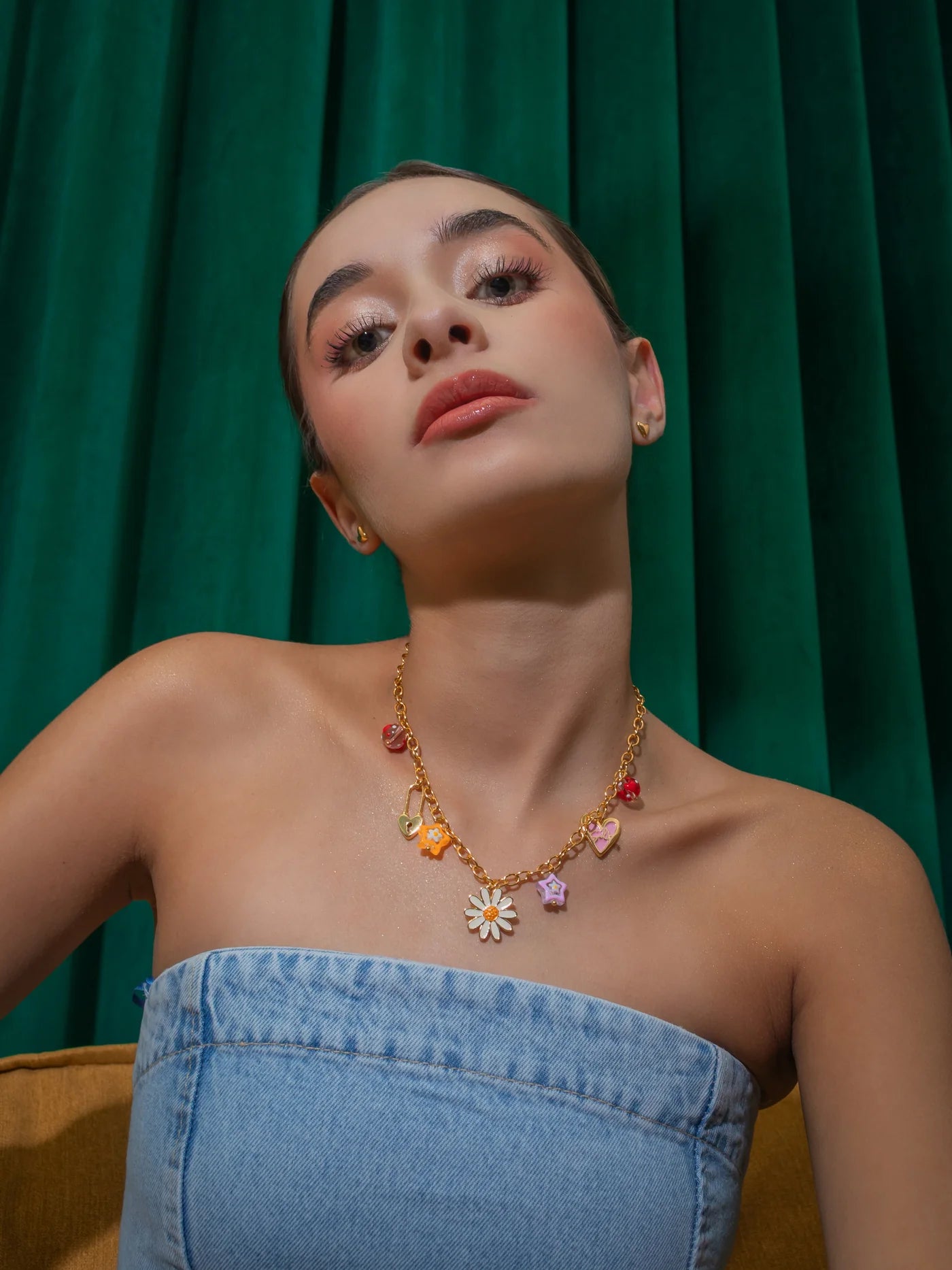 Margarita multi charms necklace