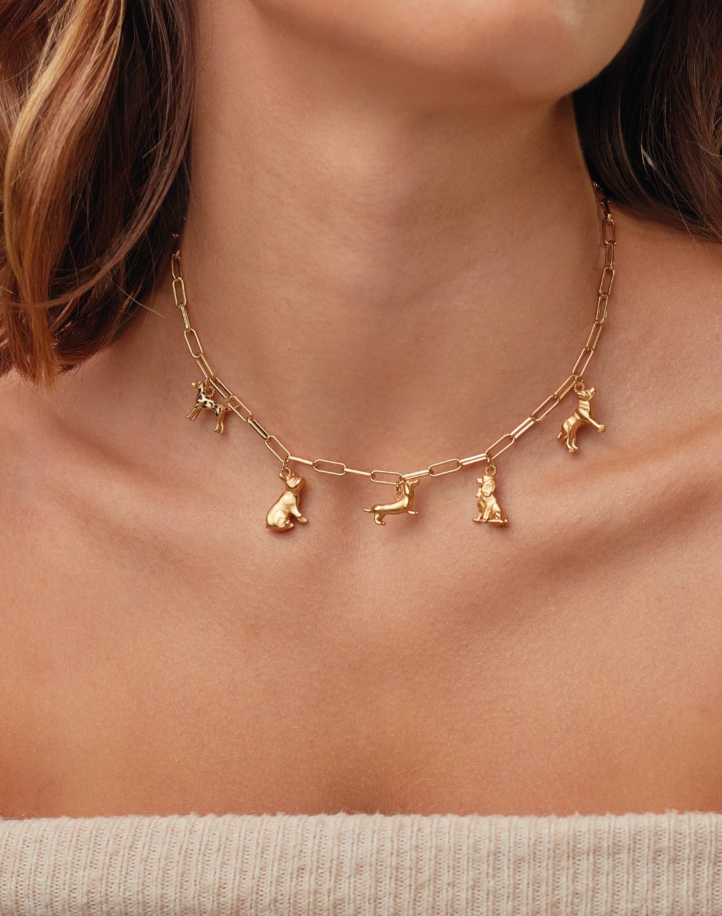 Mom Dog Charms Necklace