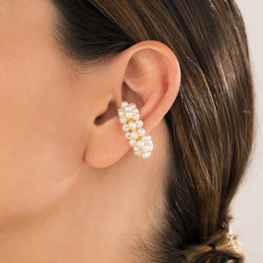 Woven Pearl Earcuff