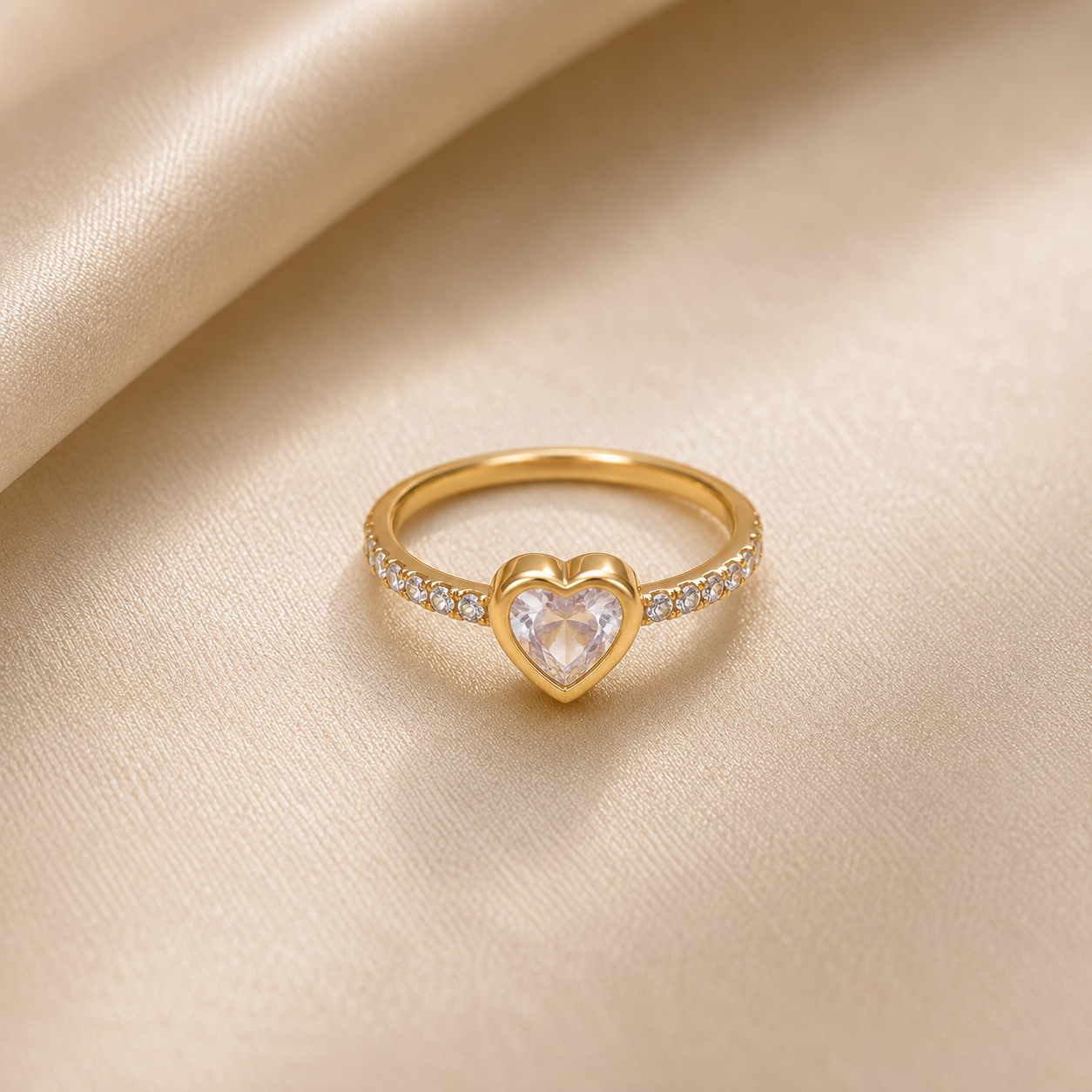 Crystal Heart Ring