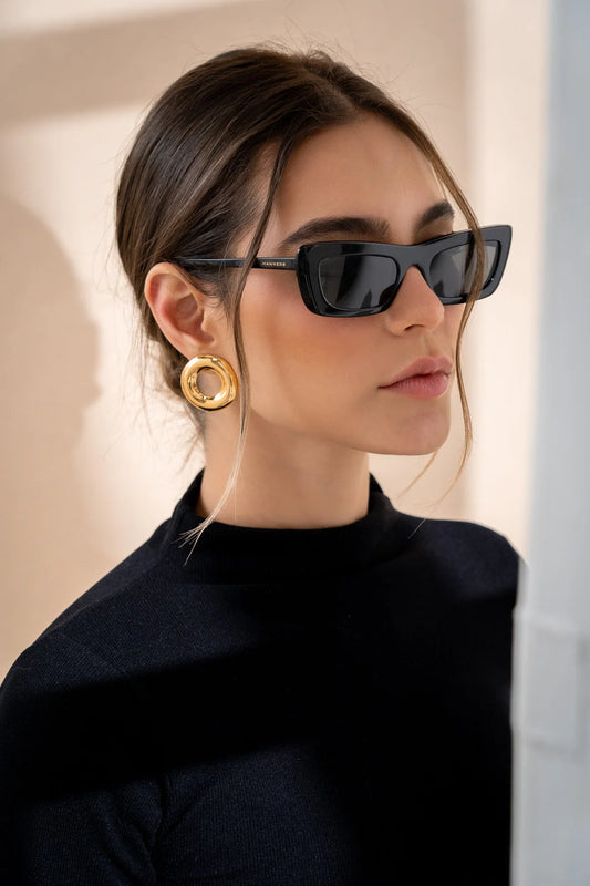 Bold Circle Stud Earrings