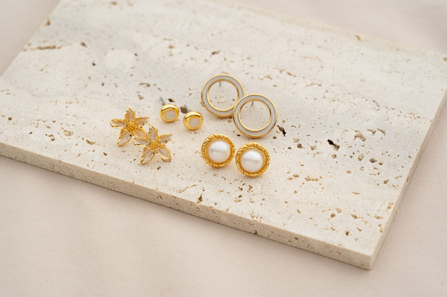 Flower Earrings Set
