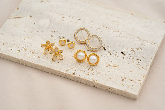 Flower Earrings Set