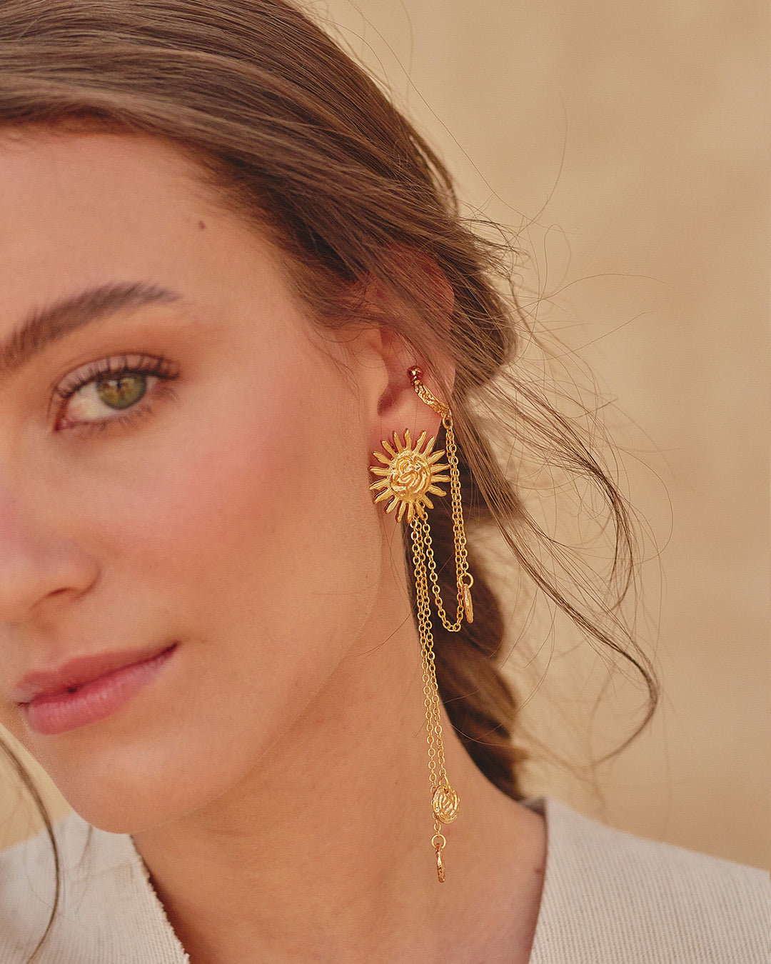 Solcito Earrings-Stud and Earcuff