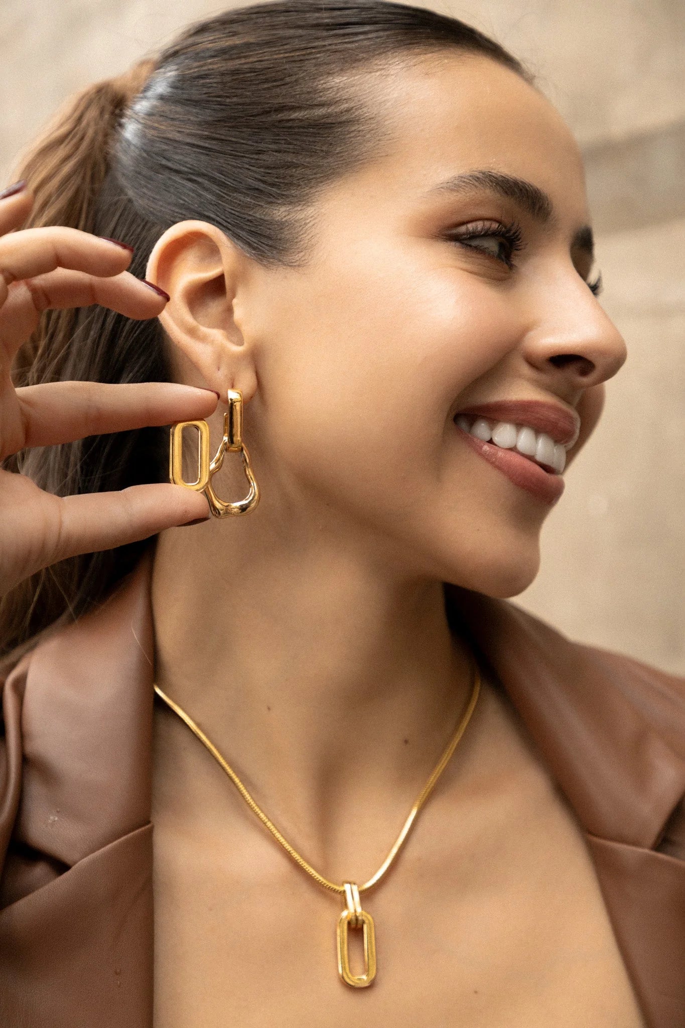 Gold Aesthetic Earrings