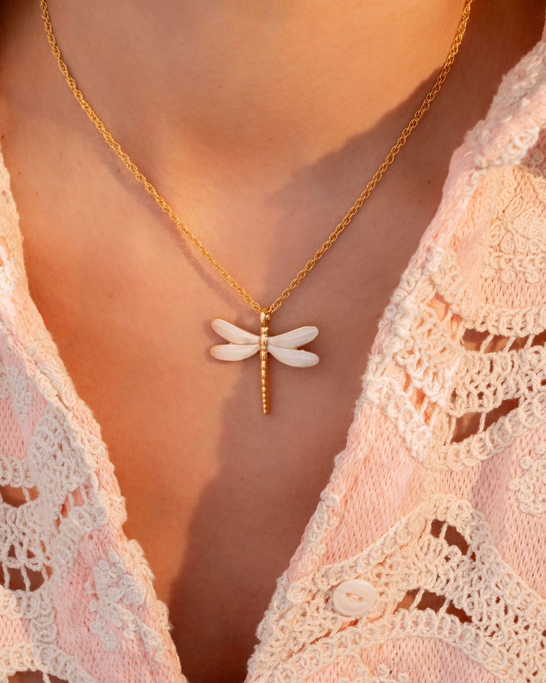 Dragonfly Necklace+Earrings set