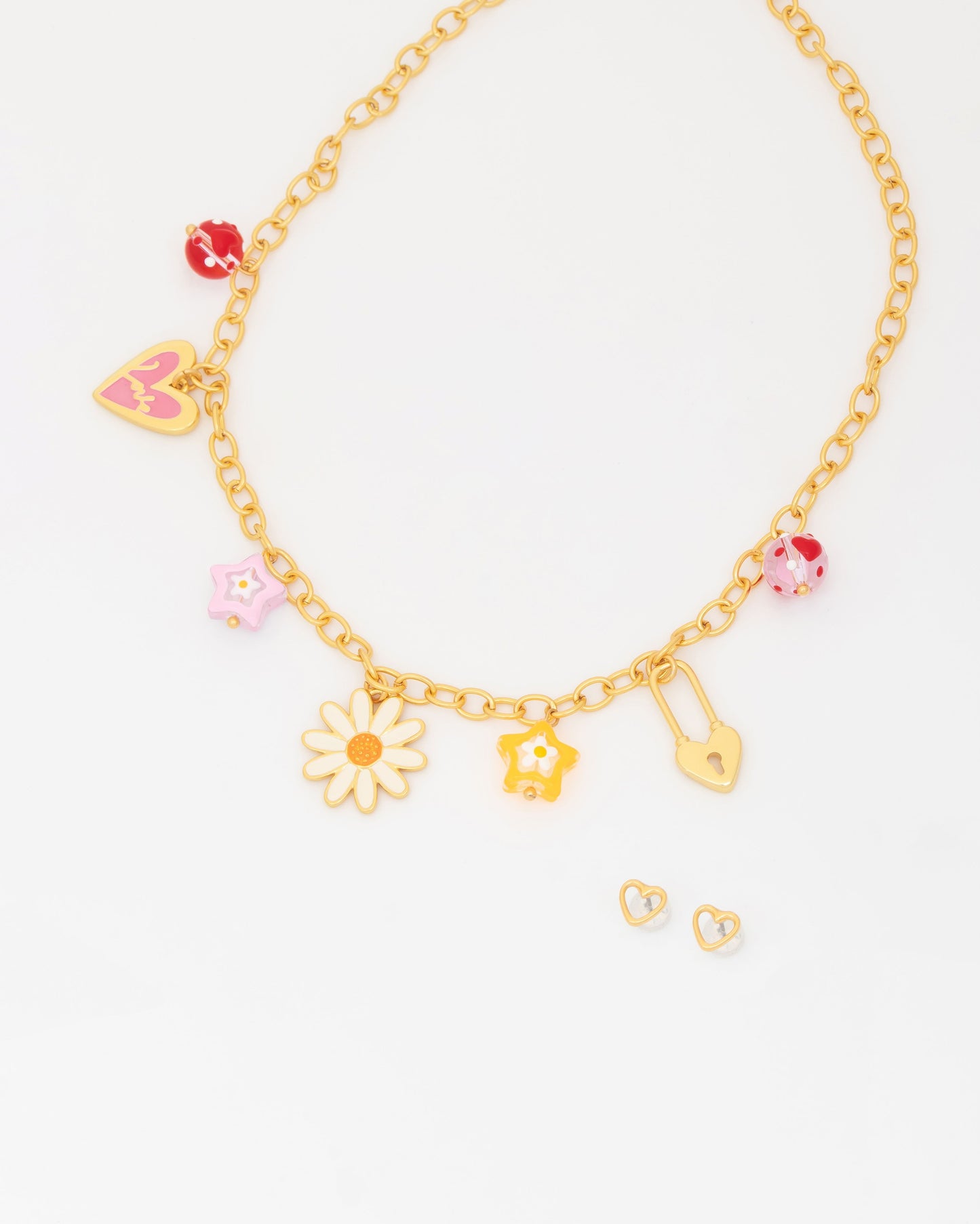 Margarita multi charms necklace