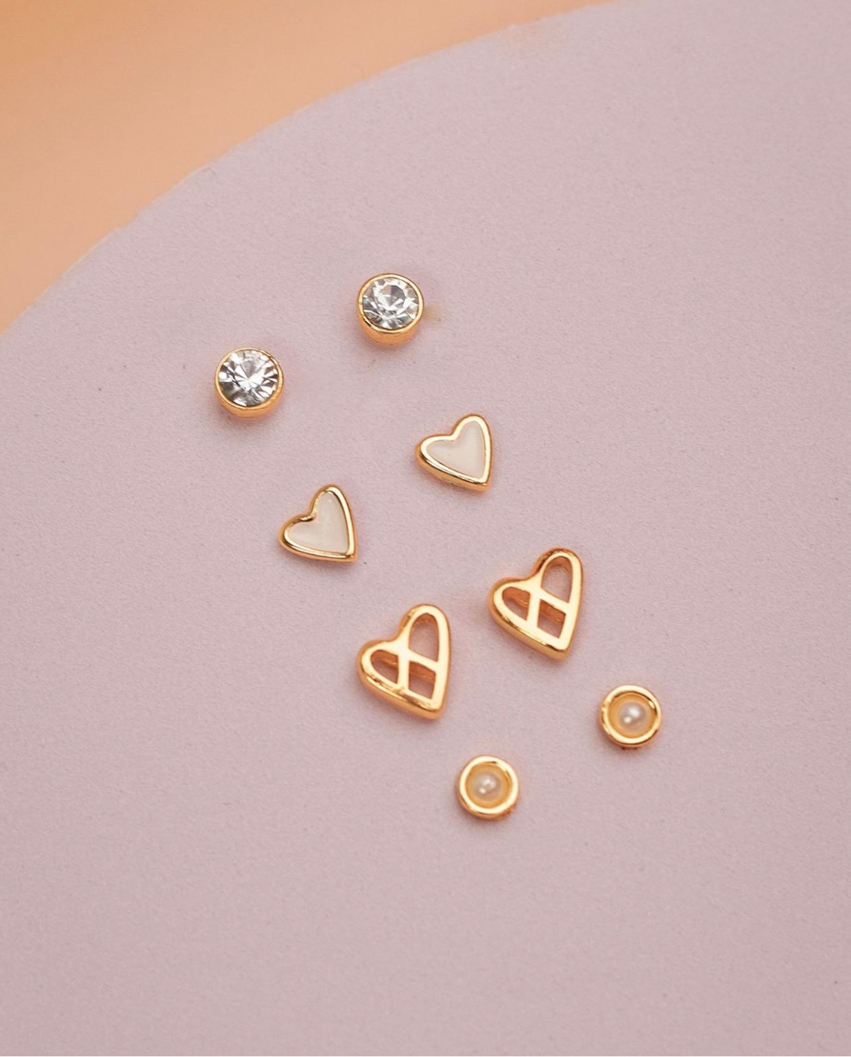 Mini love Stud Earrings Set