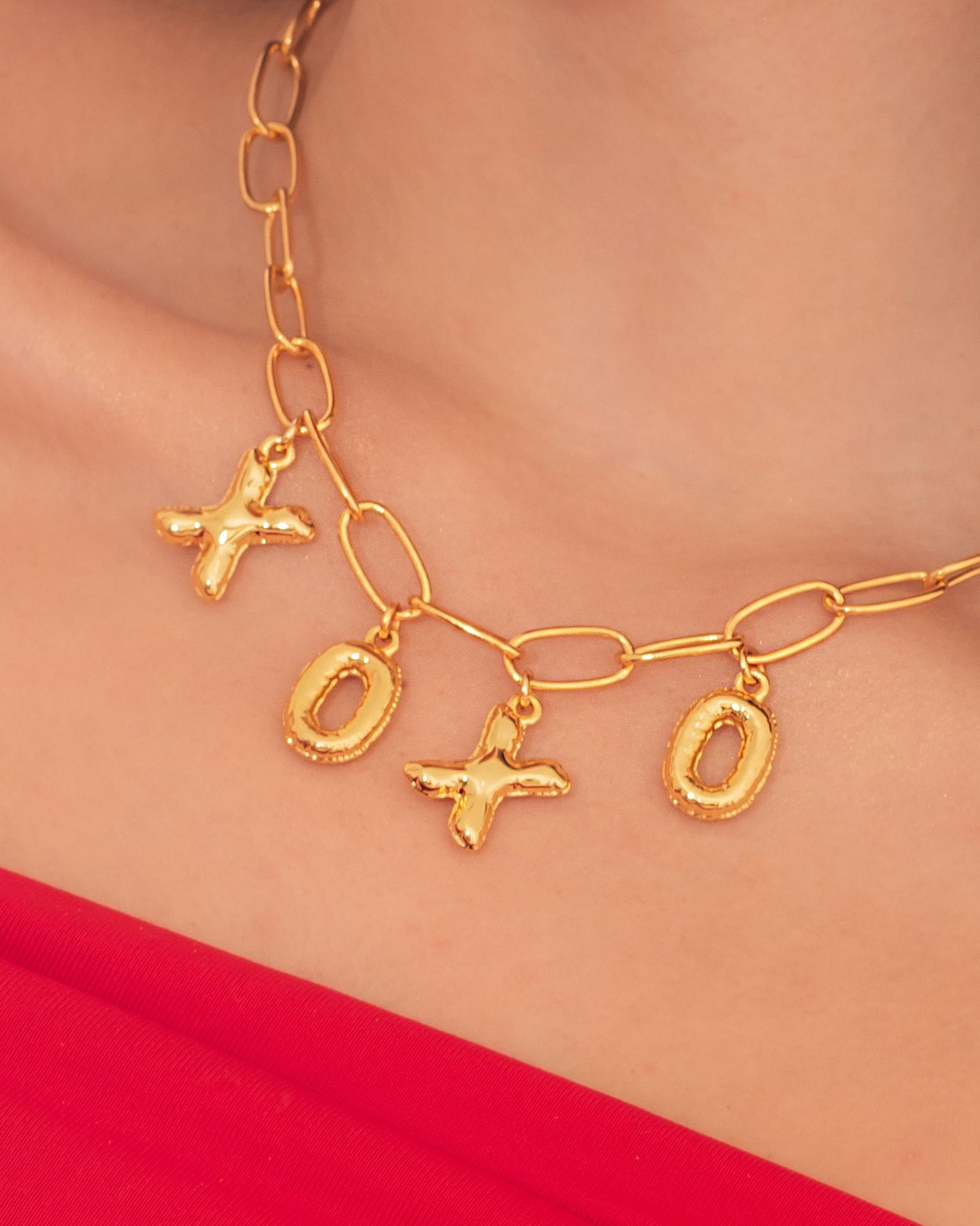 Gold XOXO Necklace