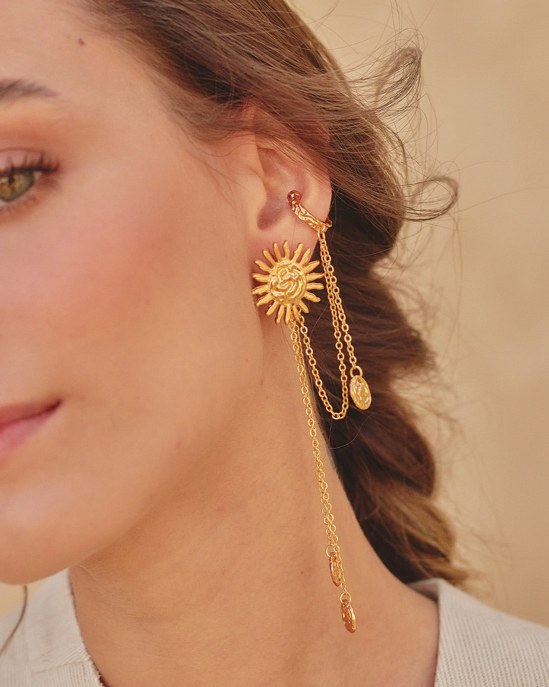 Solcito Earrings-Stud and Earcuff