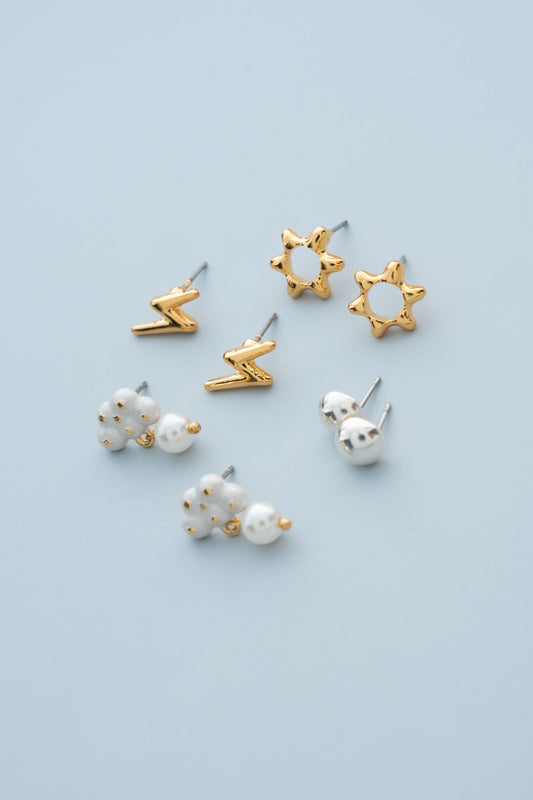Lluvia de amor Earrings Set x 4