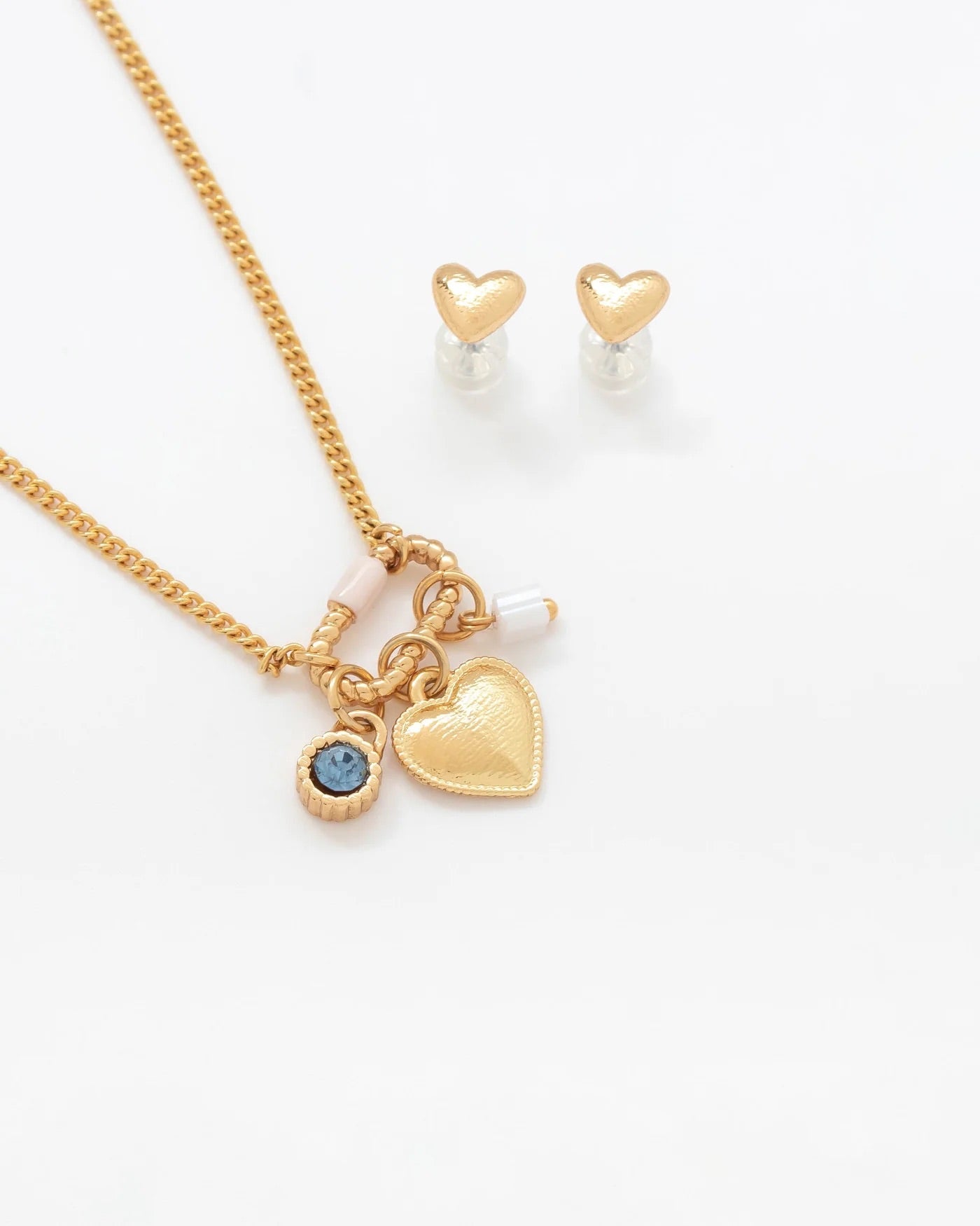 Crystal Multicharms Brooch Necklace