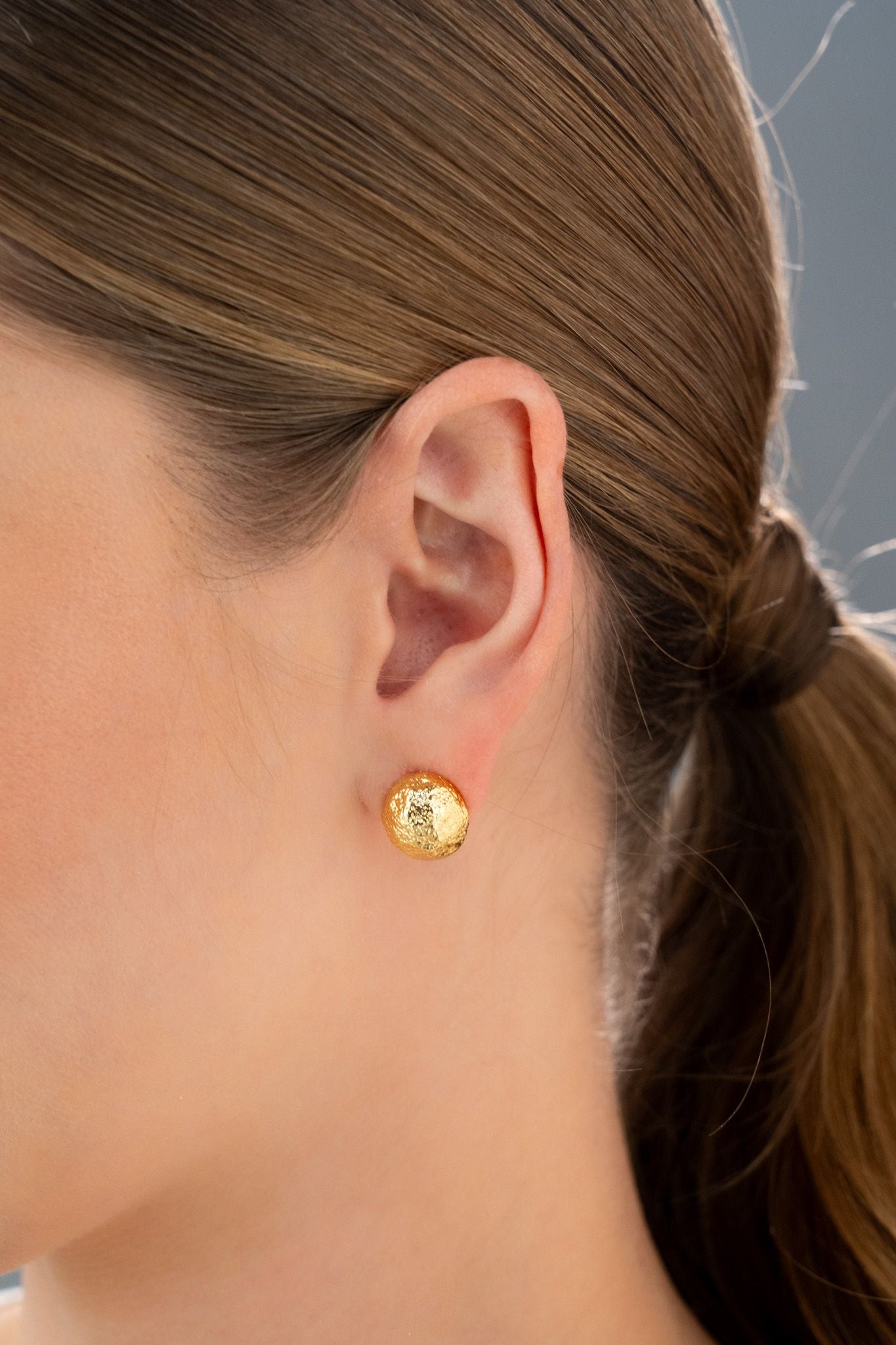 Gold texture Earrings Set