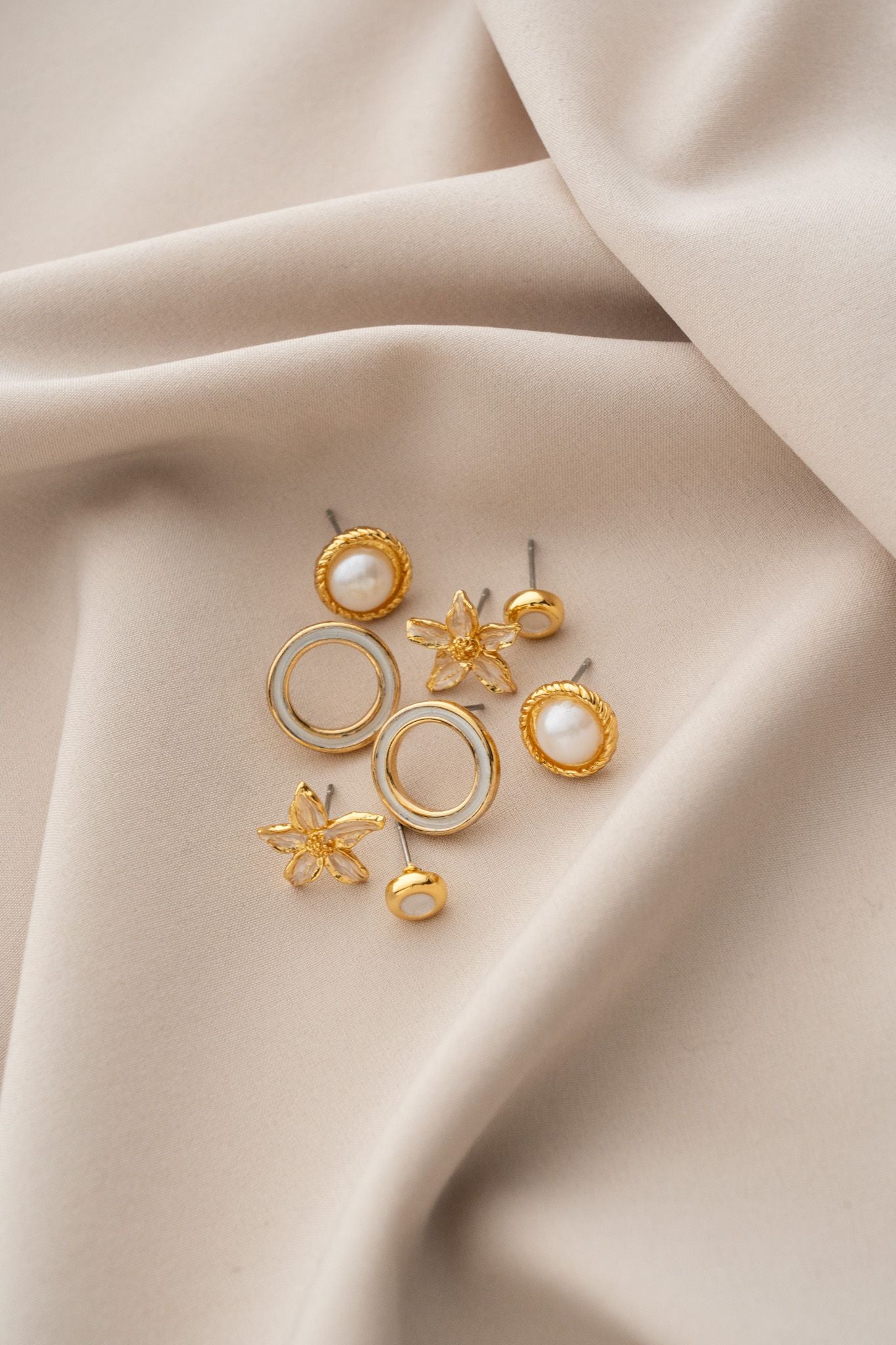 Flower Earrings Set
