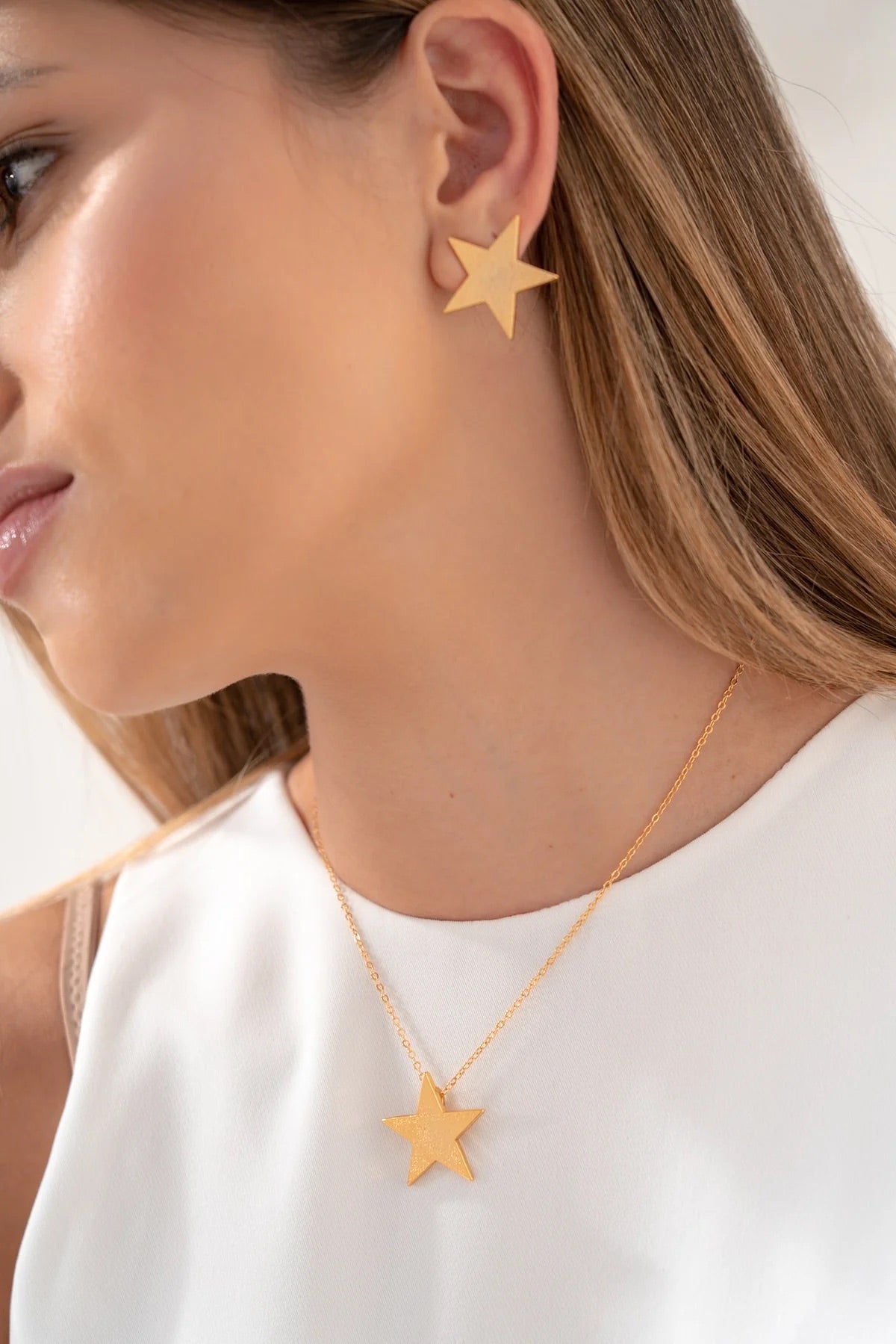 Stars Necklace and Earrings set