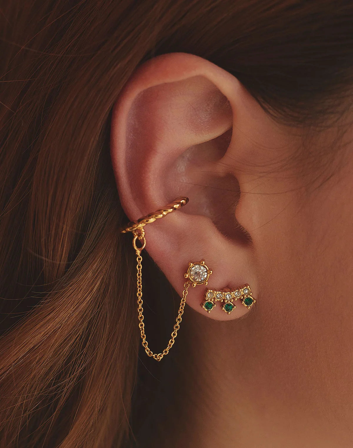 Bellagio Crystal Earring and Earcuff Set