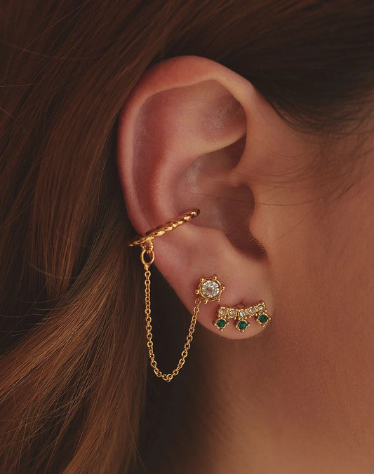 Amalfi Crystal Earring and Earcuff Set