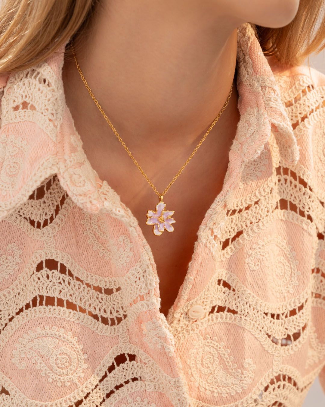 Bloom Necklace+Earrings set