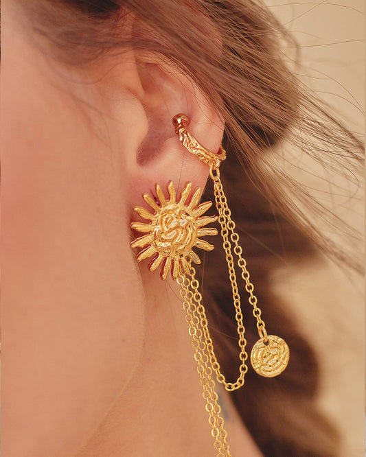 Solcito Earrings-Stud and Earcuff