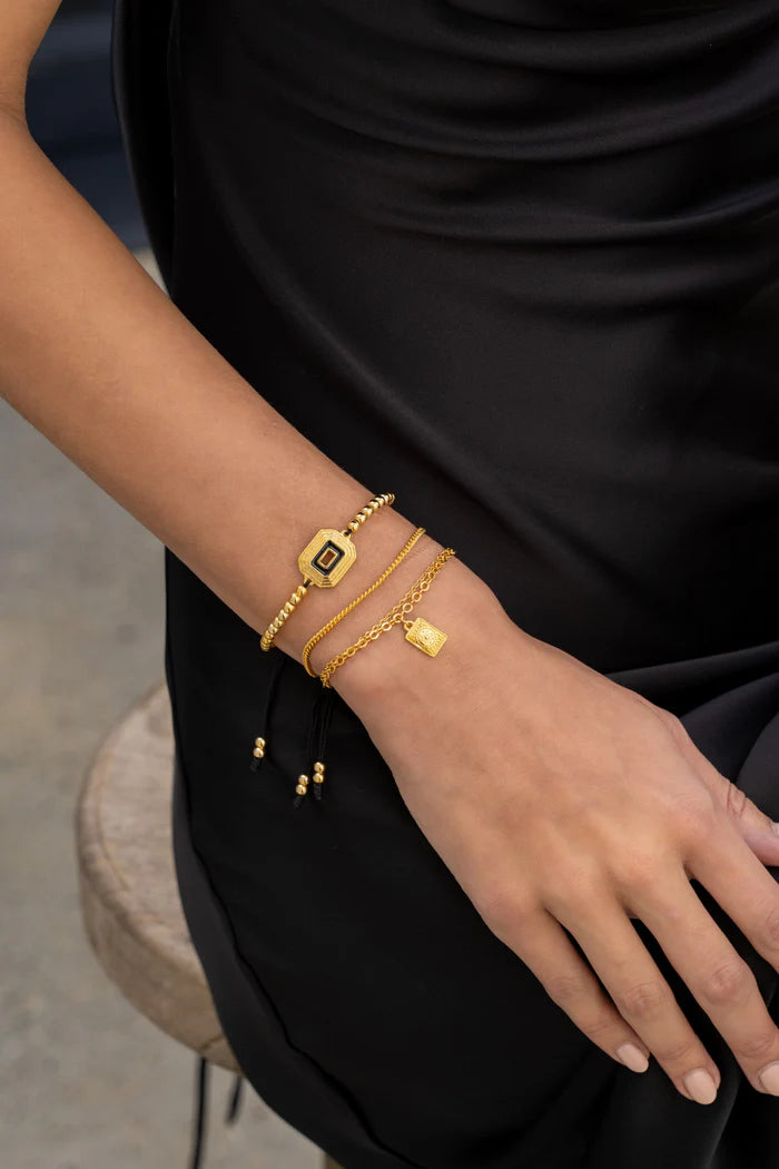 Black Bracelet Set