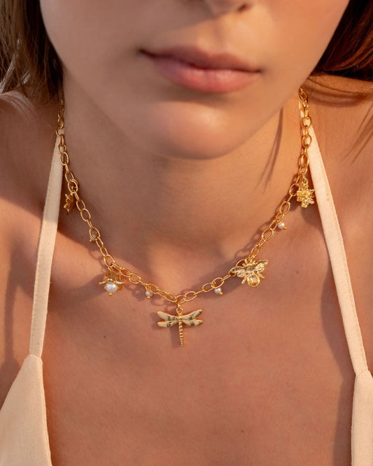 Bloom charm necklace