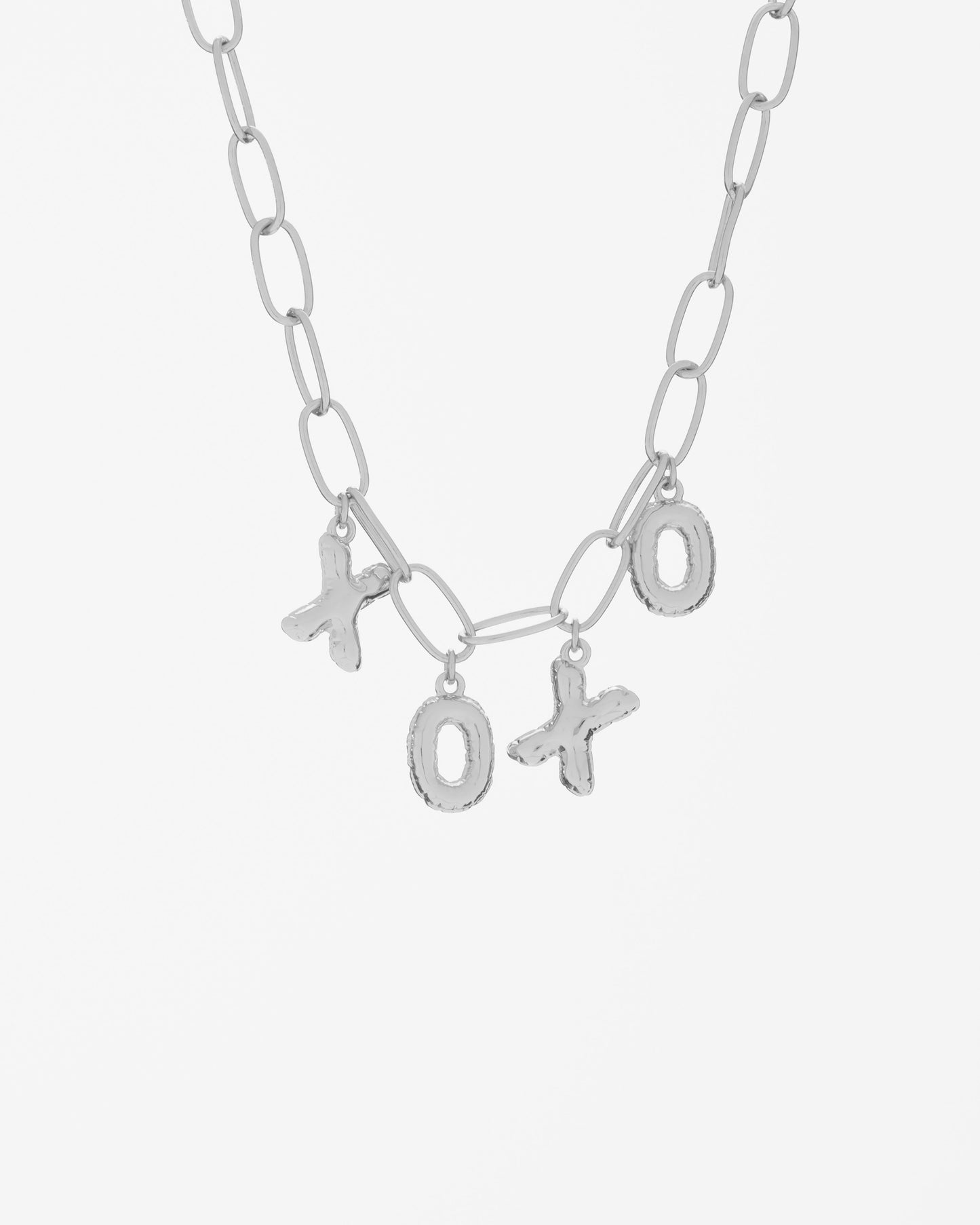 Silver XOXO Necklace