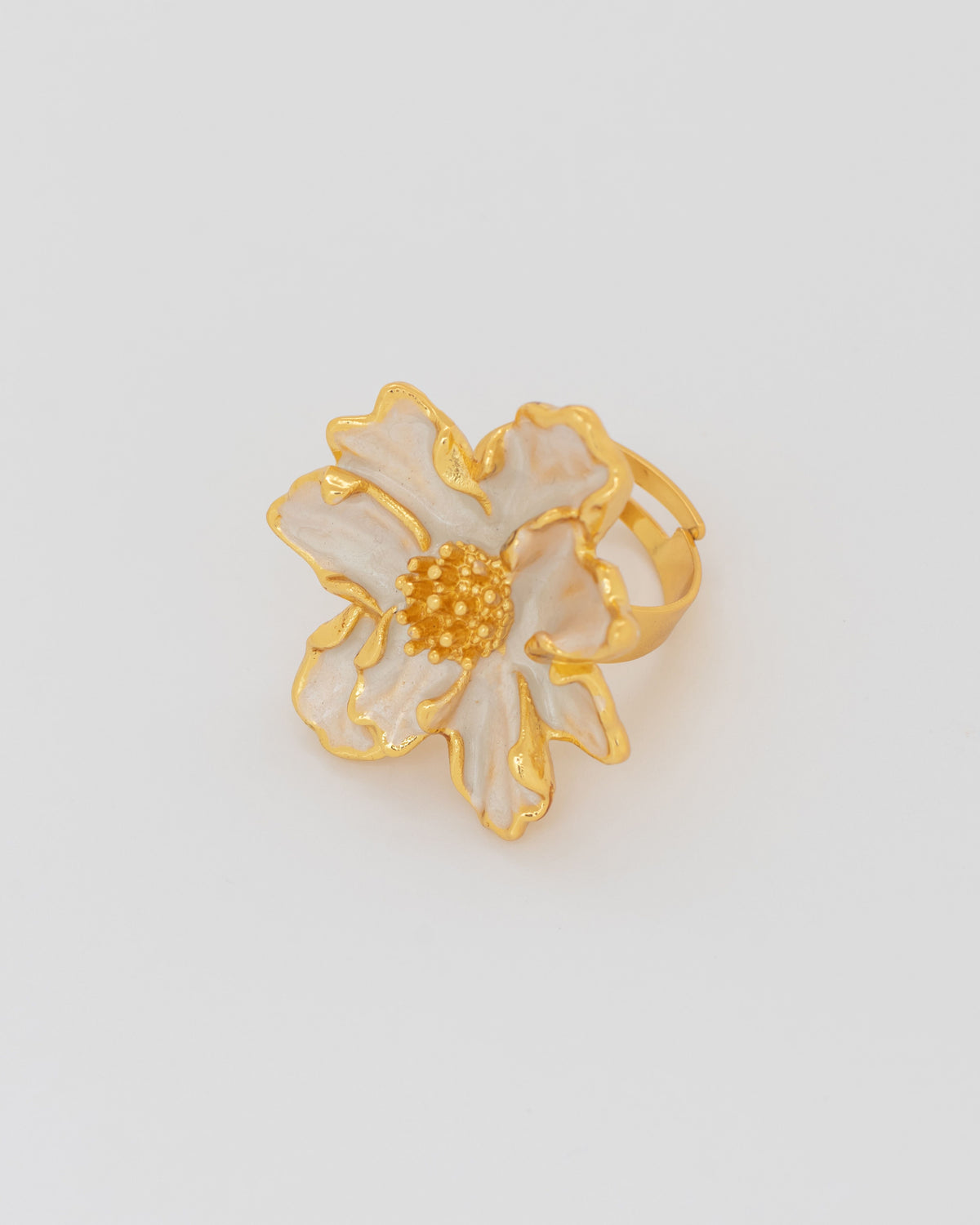 White Bloom Ring