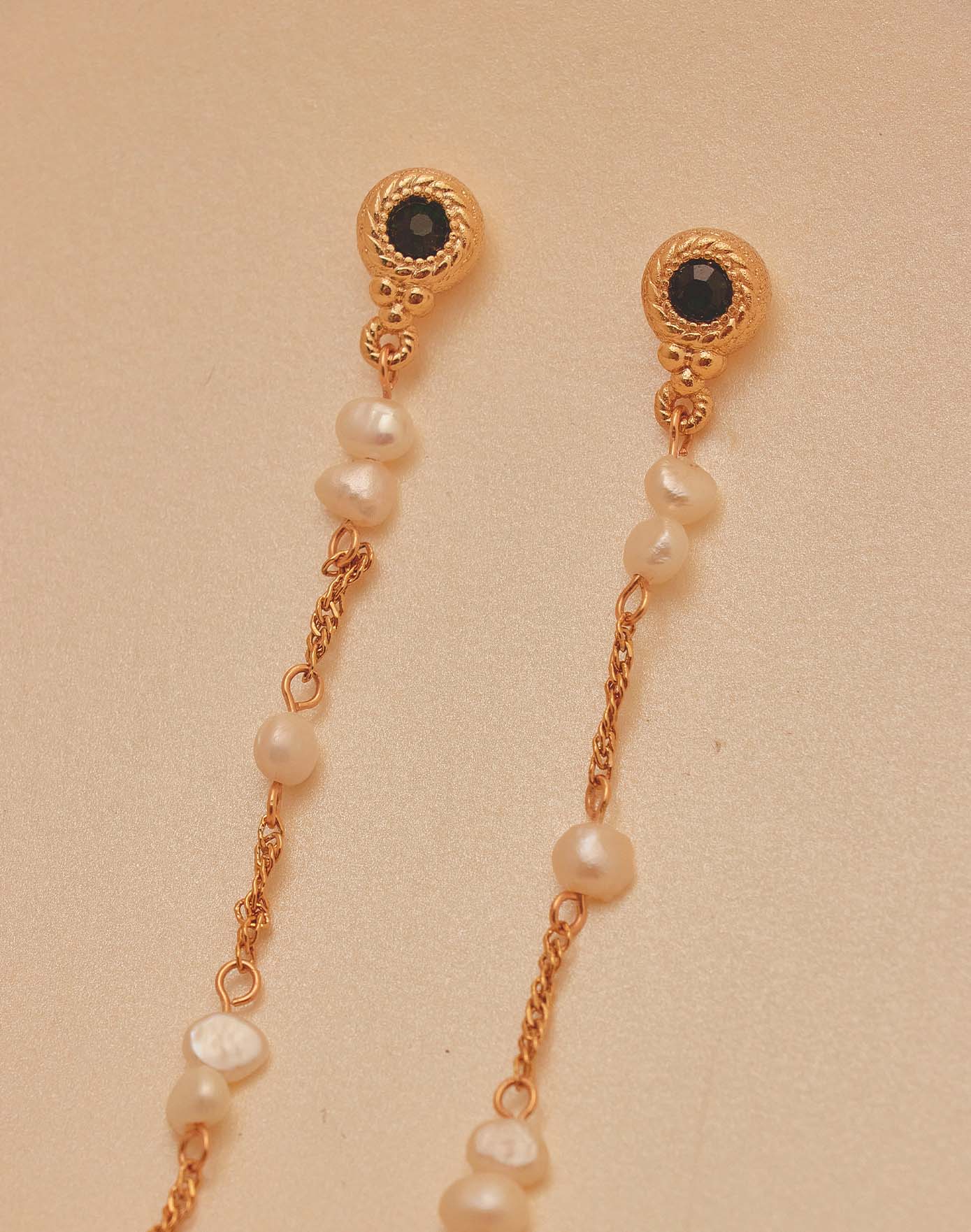 Oia Pearl Drop Earrings