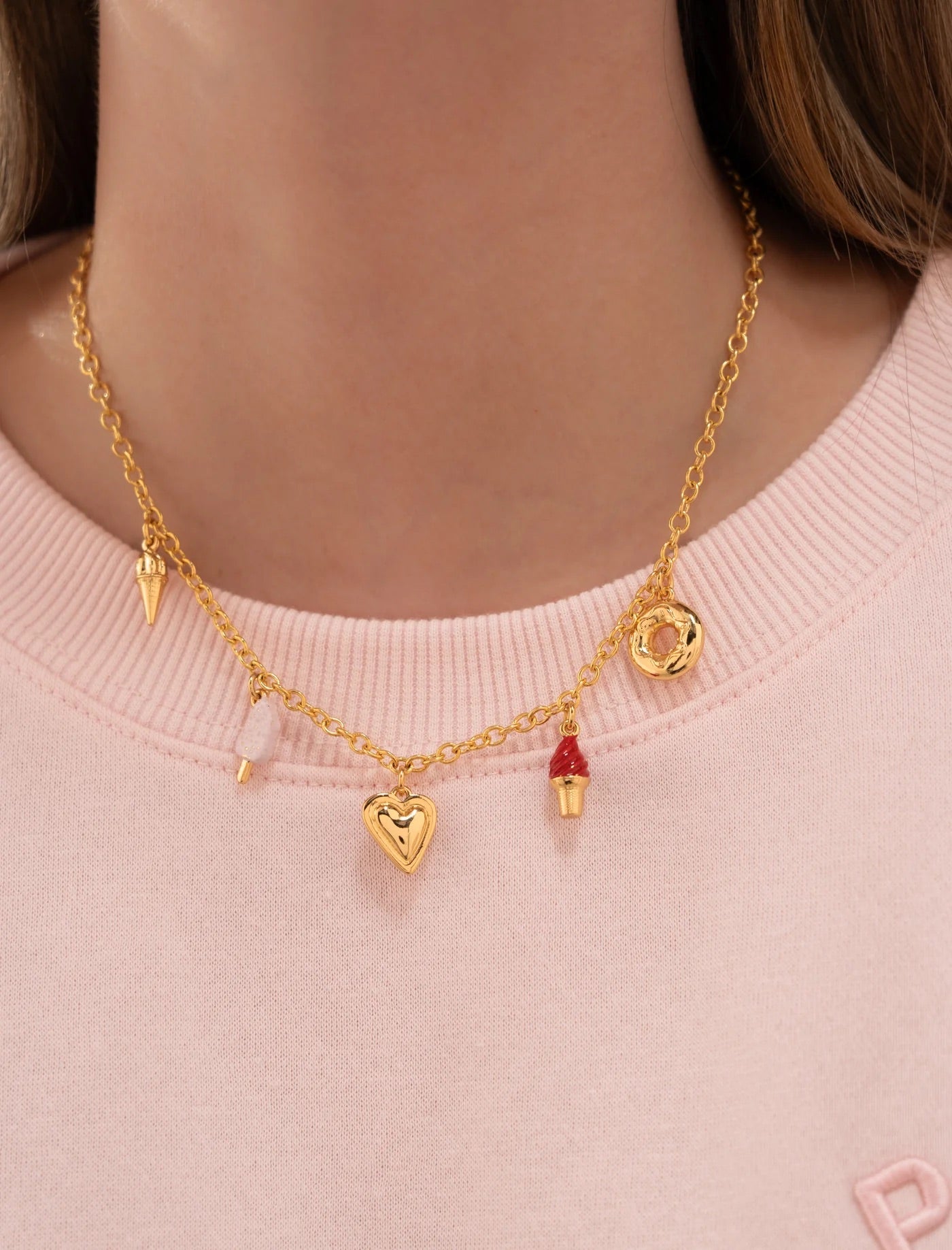 Candy multicharms necklace