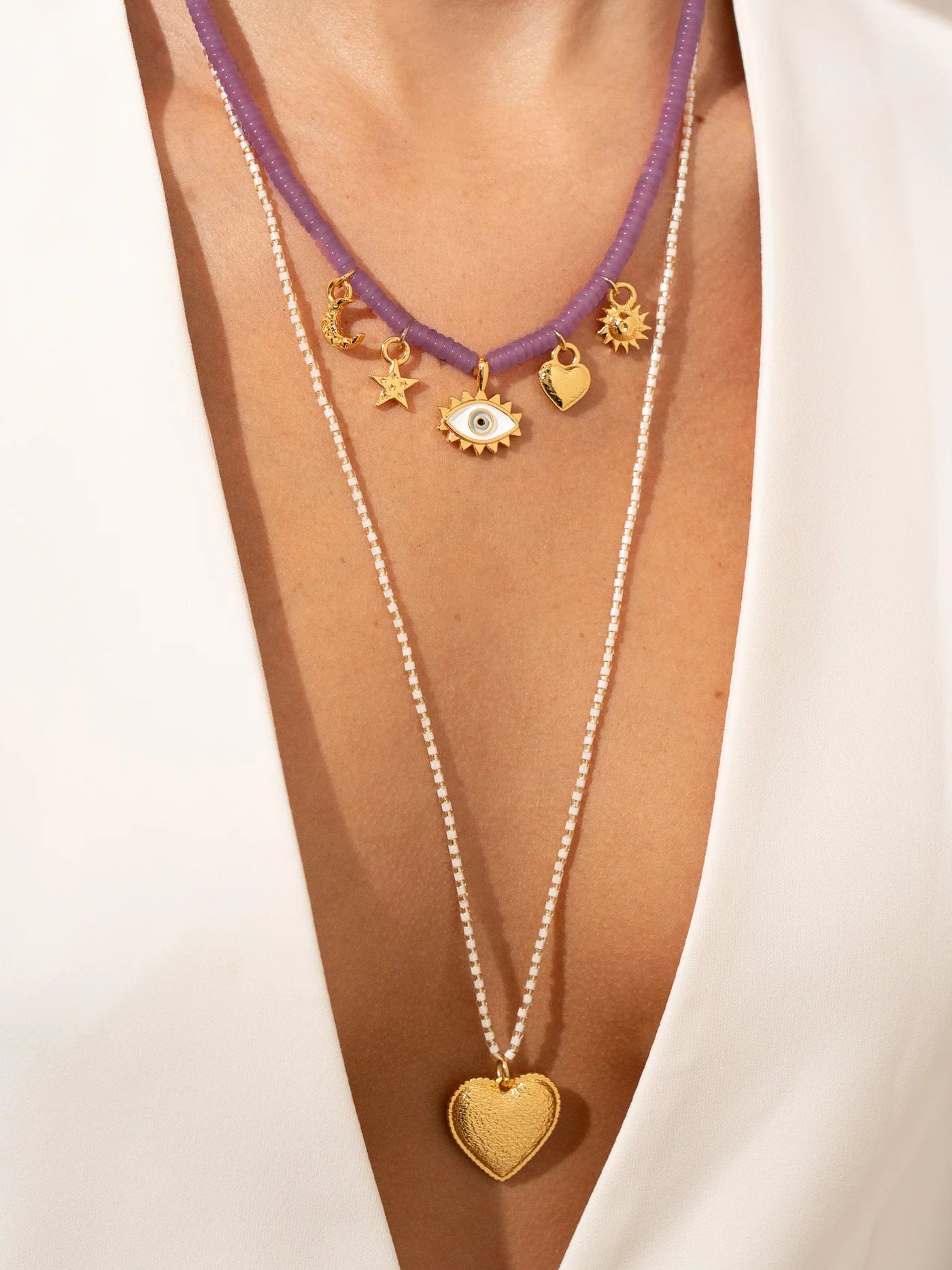 Intuition layered Necklace-handmade