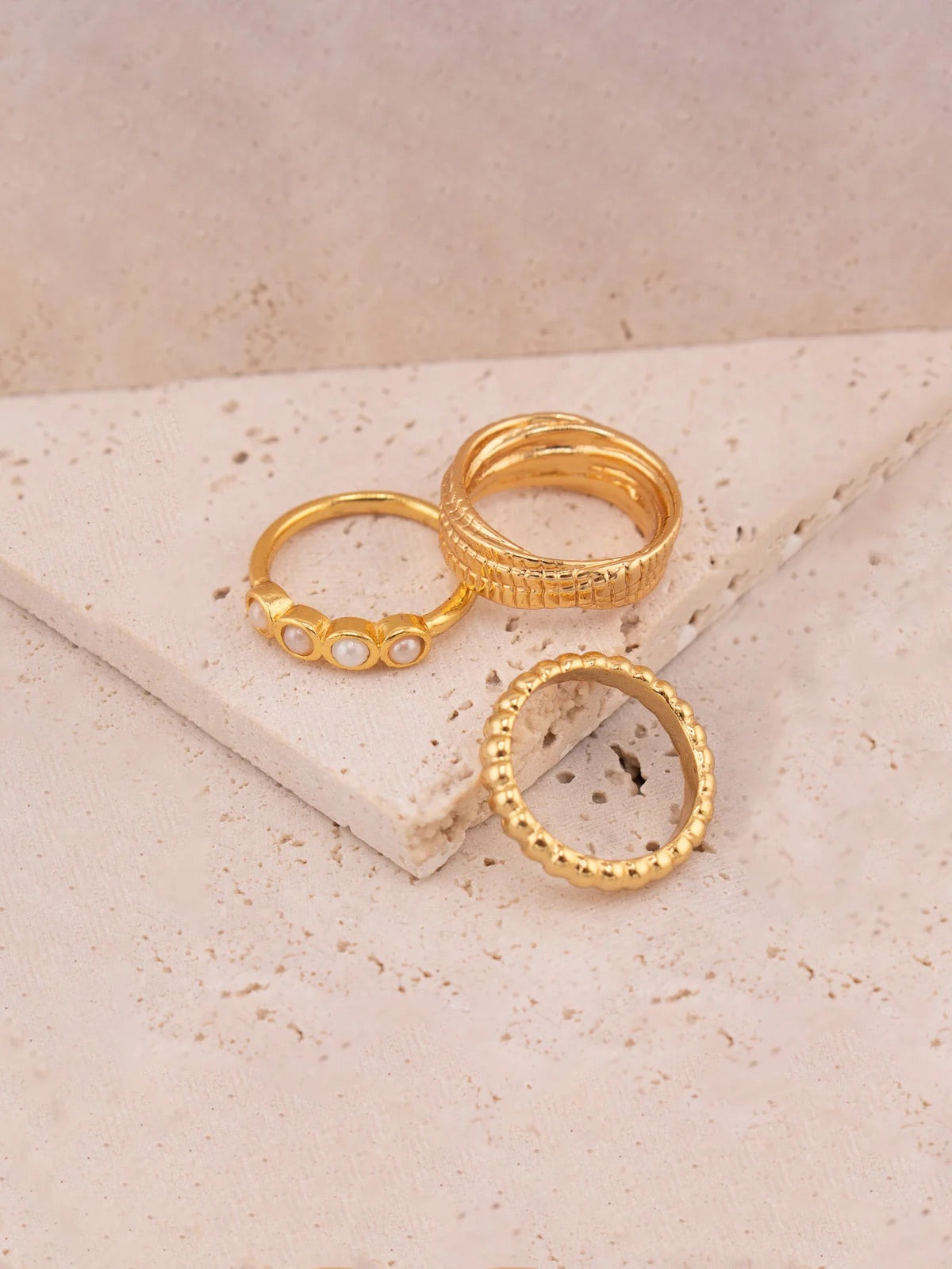 Pearl Ring Set