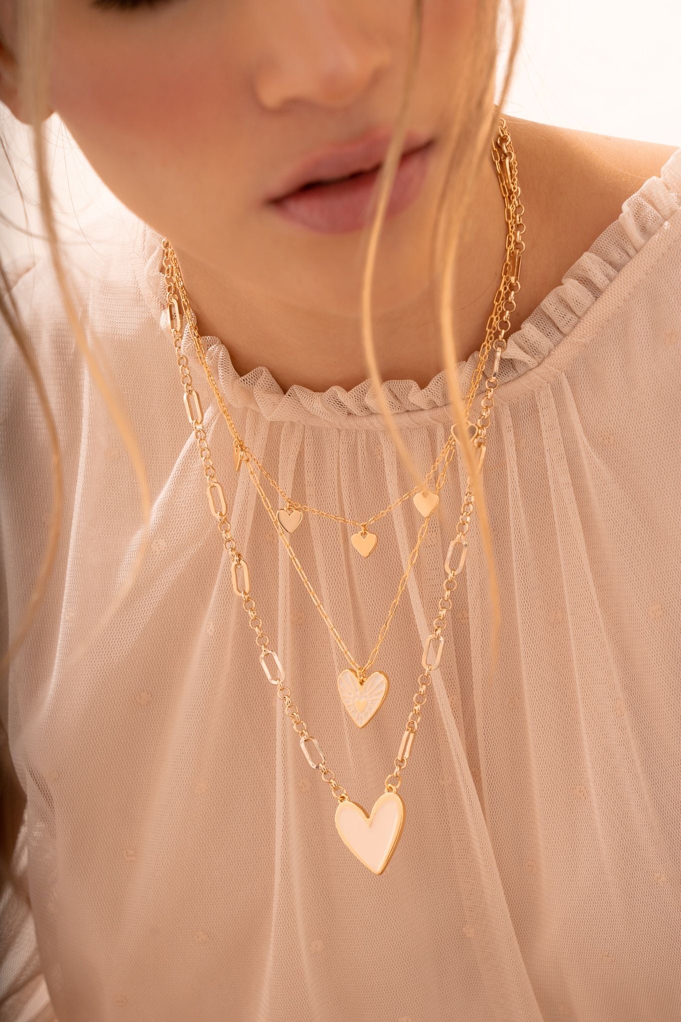 Creative Hearts Layered Necklace