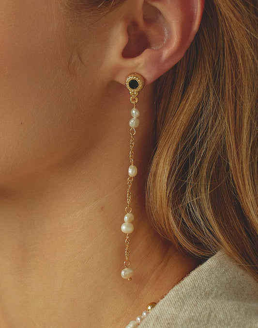 Oia Pearl Drop Earrings